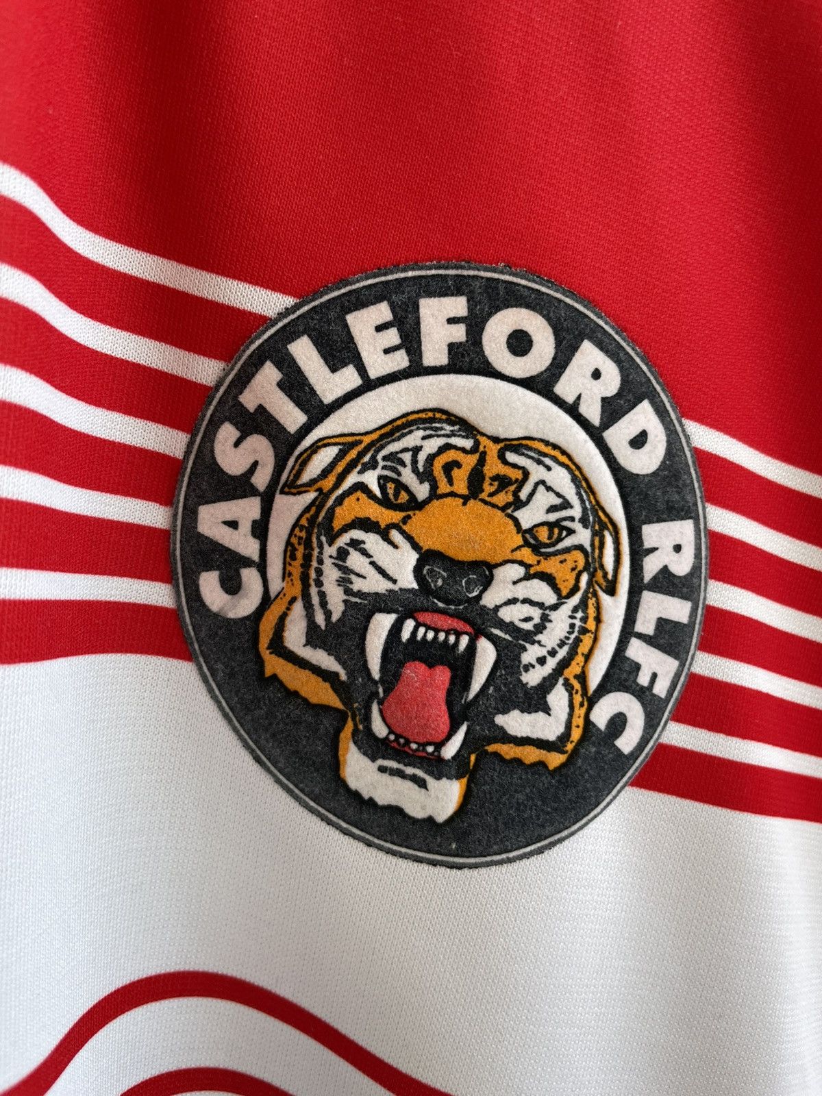 Asics Castleford Tigers 1995 1996 Premiership Rugby Jersey Shirt Size US L / EU 52-54 / 3 - 10 Thumbnail