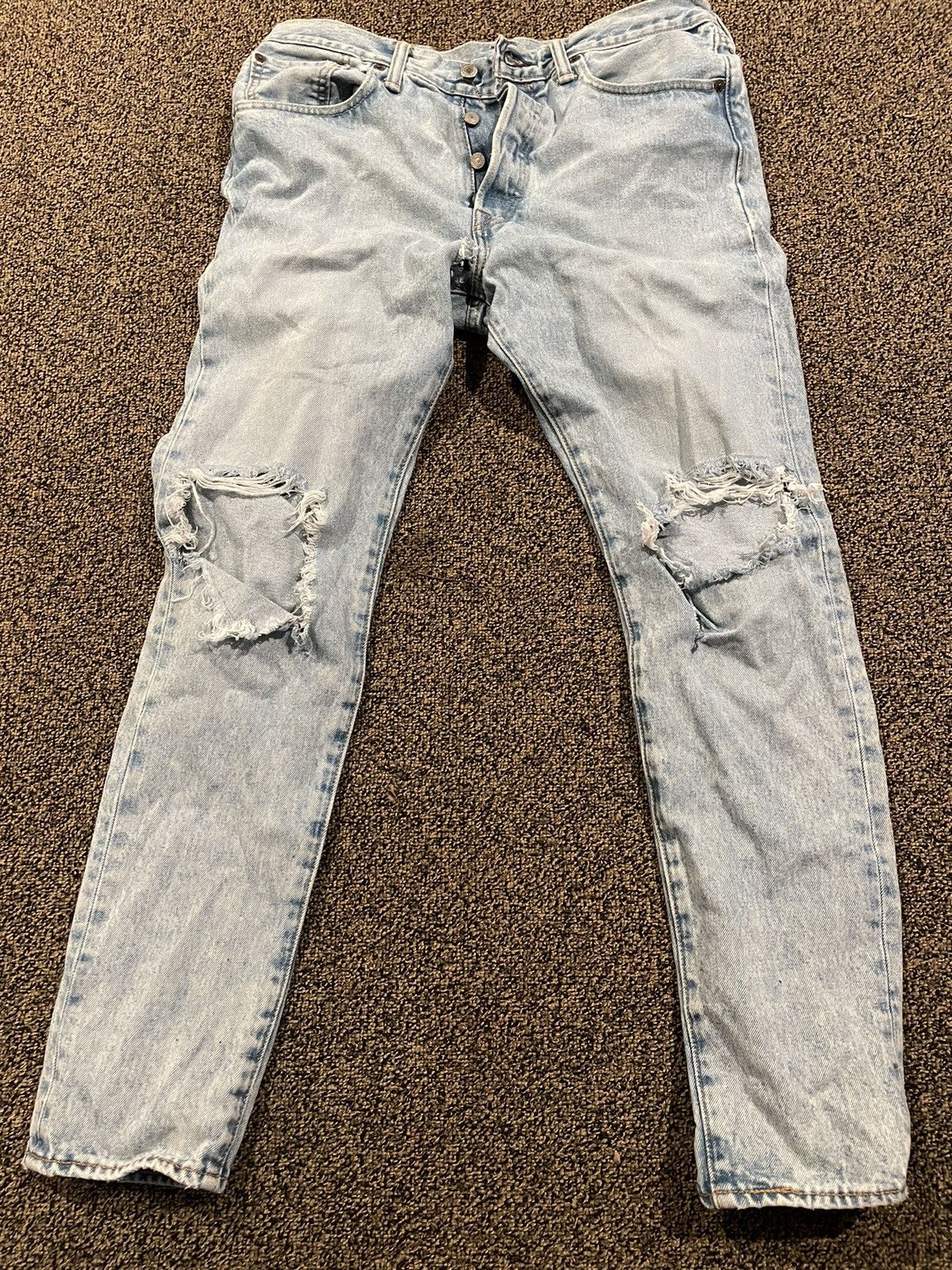 Levi's × Levi's Vintage Clothing × Vintage Men Levi Ripped Jeans (W 32 , L 32 ) Size US 32 / EU 48 - 3 Thumbnail