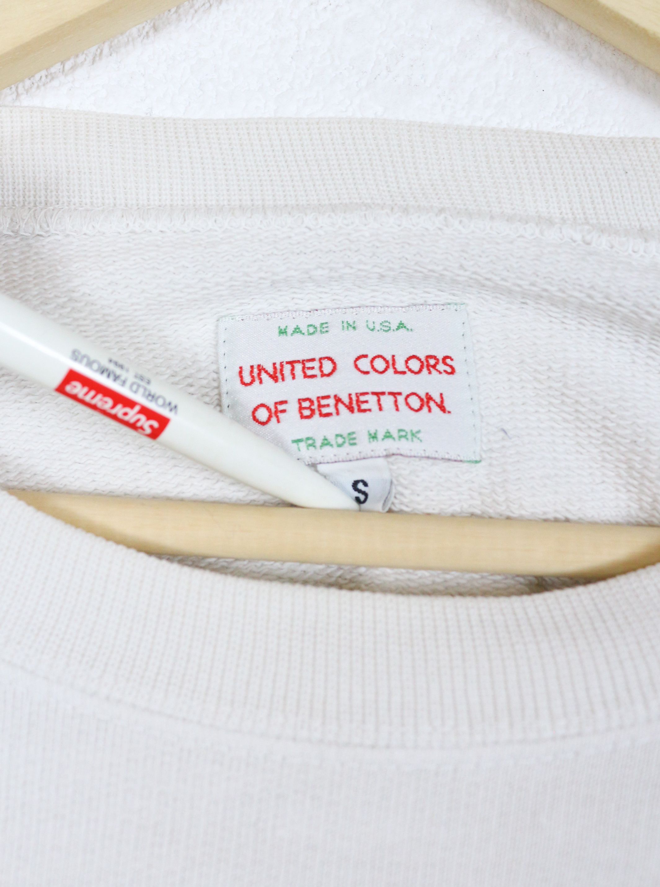 Beams Plus × Benetton Vintage Benetton Hawaii Logo Flag Sweatshirt 90s USA Size US S / EU 44-46 / 1 - 4 Thumbnail