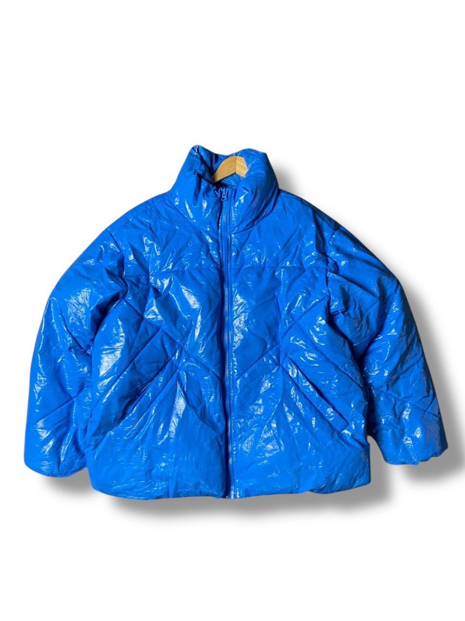 Designer × Vintage × Zara ZARA Brand Fashion Puffer Leather Jacket (131) Size US XL / EU 56 / 4 - 1 Thumbnail