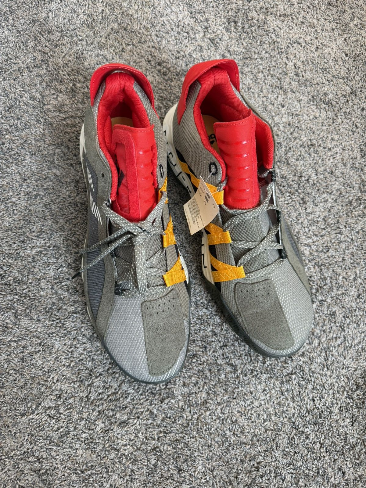 Adidas Adidas Dame 6 – Grey/Red – NWT Size US 13 / EU 46 - 3 Thumbnail