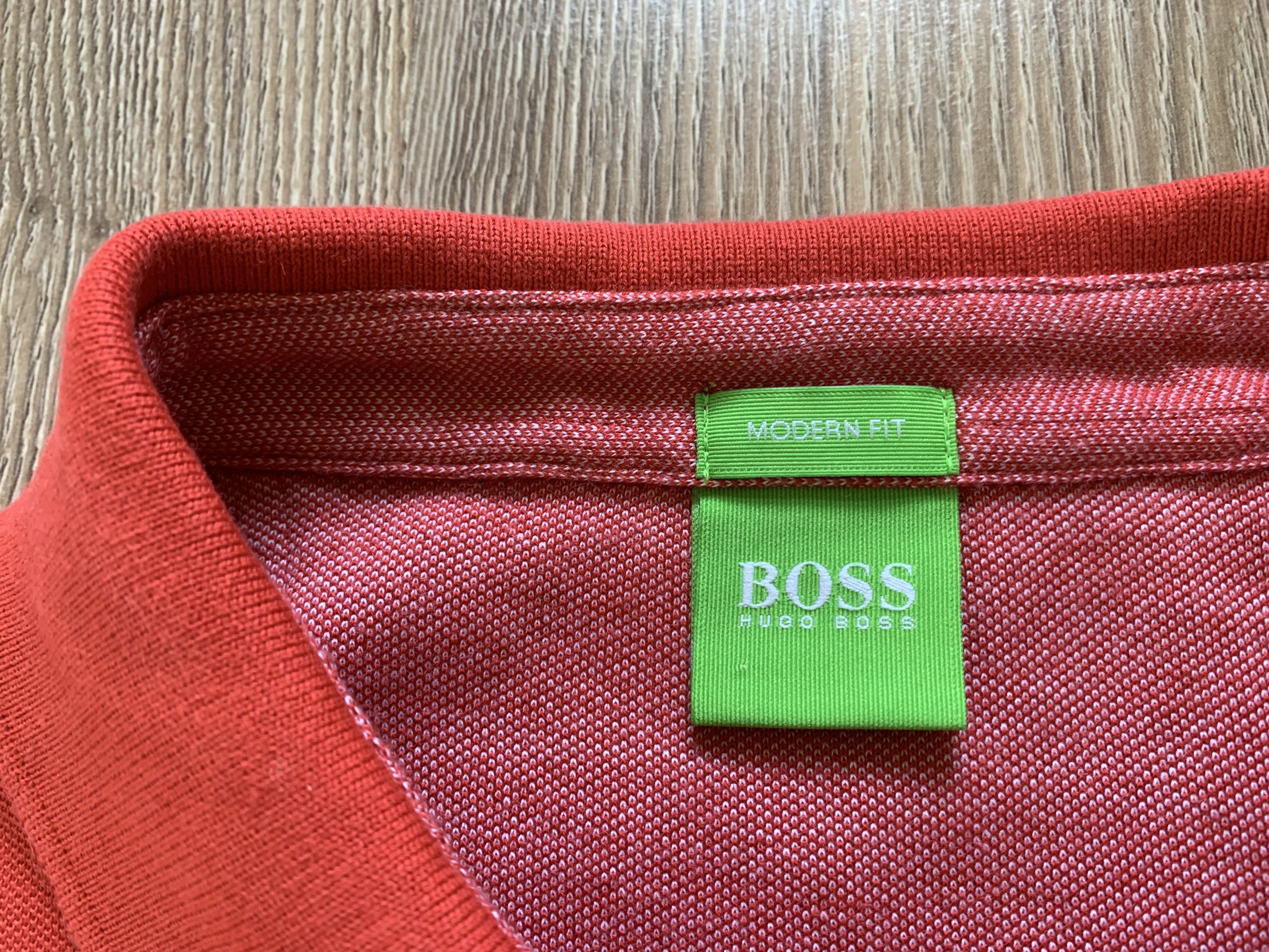 Hugo Boss Hugo Boss Modern Fit Cotton Mens Red Polo Shirt Size US M / EU 48-50 / 2 - 5 Thumbnail