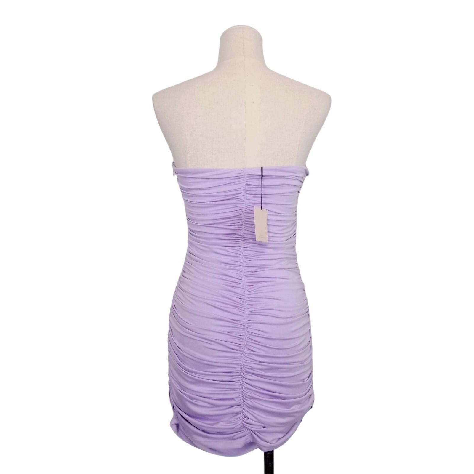superdown NWT Superdown Vivienne Ruched Mini Dress Lavender Medium Size M / US 6-8 / IT 42-44 - 5 Thumbnail