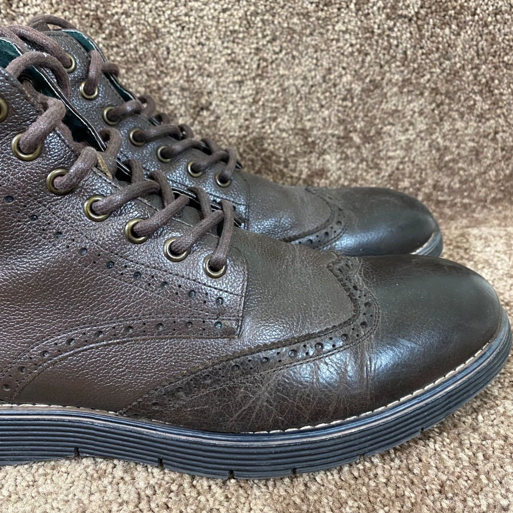 Clarks Clarks Chukka Boots Mens 11 Brown Leather Uppers Heavyweight Lace Style # 23264 Boots Mens Size US 11 / EU 44 - 3 Thumbnail