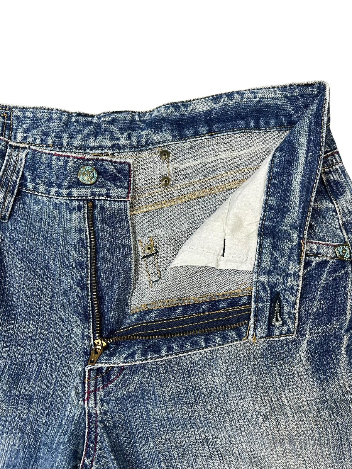 Japanese Brand Vintage B.S Raw Distressed Jeans Size US 34 / EU 50 - 5 Thumbnail