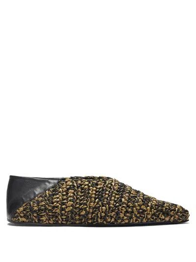 Jil Sander o1y1025 Balet Flats in Mustard/Black Size US 5 / IT 35 - 1 Thumbnail