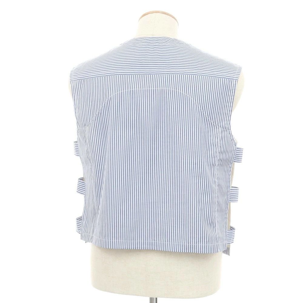 Comme des Garcons SHIRT Vest Cotton Striped Pullover Strap Side Design Navy x White Size US S / EU 44-46 / 1 - 2 Thumbnail