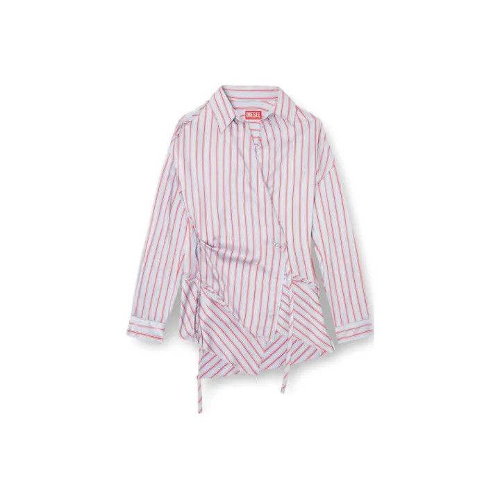 Diesel Diesel Asymmetrical Long Sleeve Striped Shirt 0079 Size S / US 4 / IT 40 - 1 Thumbnail