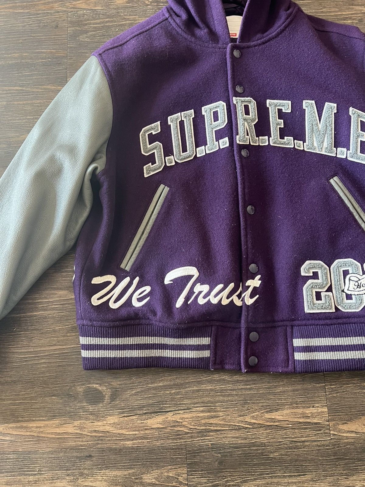 Supreme Supreme King hooded varsity jacket Size US M / EU 48-50 / 2 - 2 Thumbnail