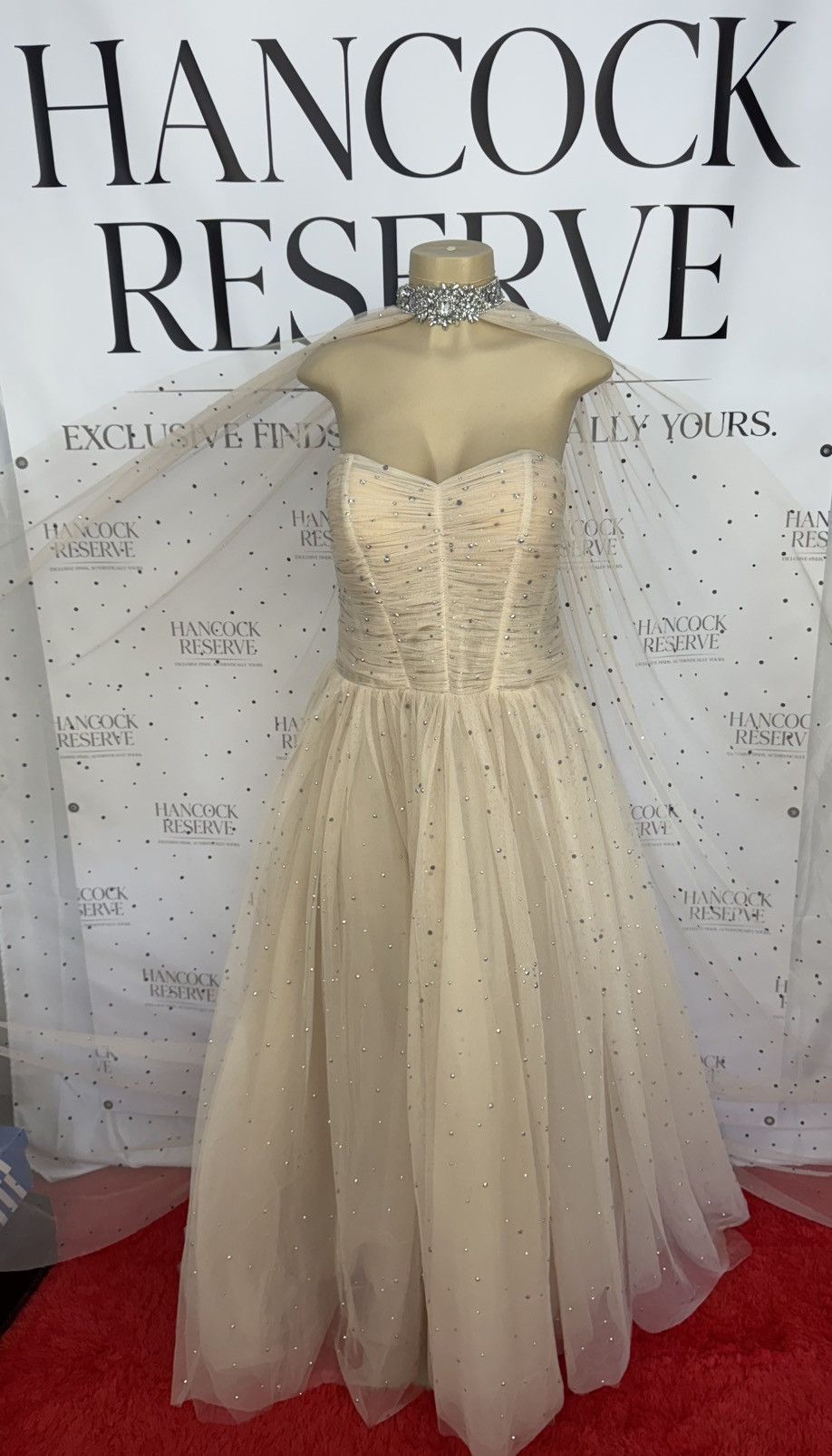 Other Tarik Ediz “Edmon” Crystal Cape Gown –size 14 Size XL / US 12-14 / IT 48-50 - 10 Thumbnail