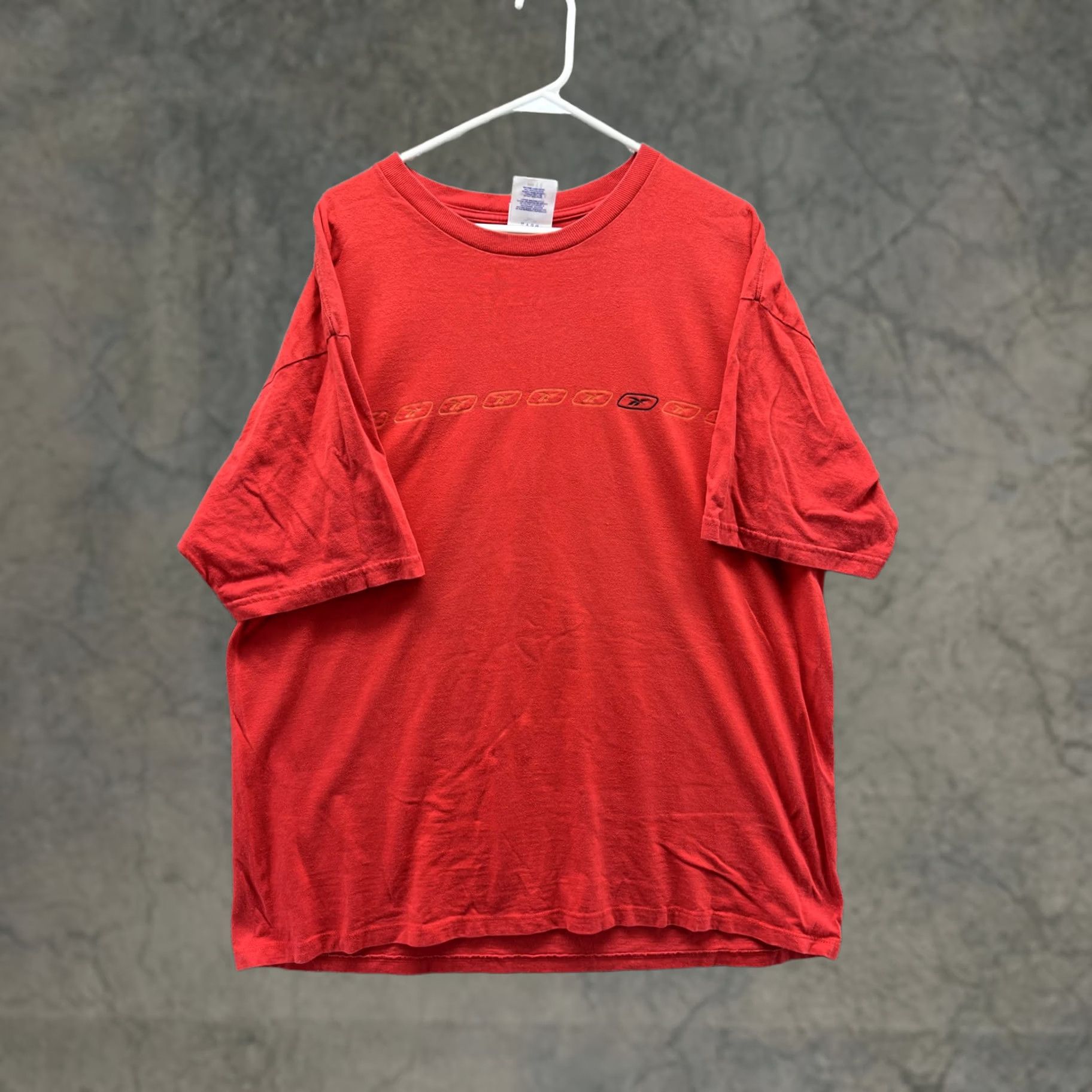 Reebok Reebok Shirt Mens XL Red Vector Logo Graphic Tee Athletic Casual Cotton Size US XL / EU 56 / 4 - 1 Thumbnail
