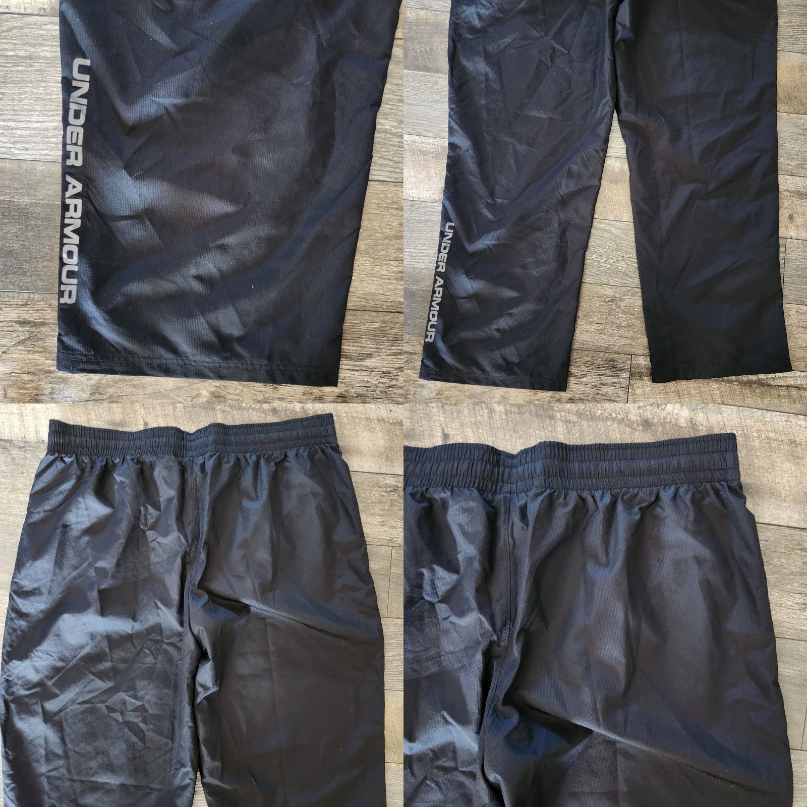 Under Armour Under Armour Pants Mens 2XL Black Water Repellent Wide Leg Loose Fit Heatgear Pants Mens 2XL Black Size US 39 - 8 Thumbnail