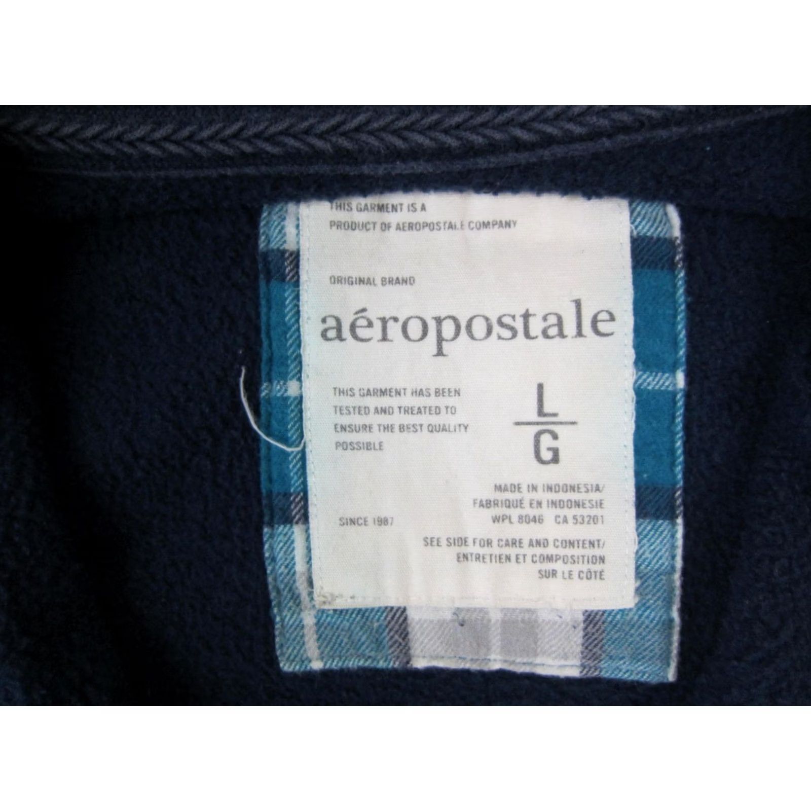 Vintage VINTAGE Aeropostale Hoodie Womens Large Blue Aero Sweatshirt 90s Full Zip Y2K Logo NY Size L / US 10 / IT 46 - 4 Thumbnail