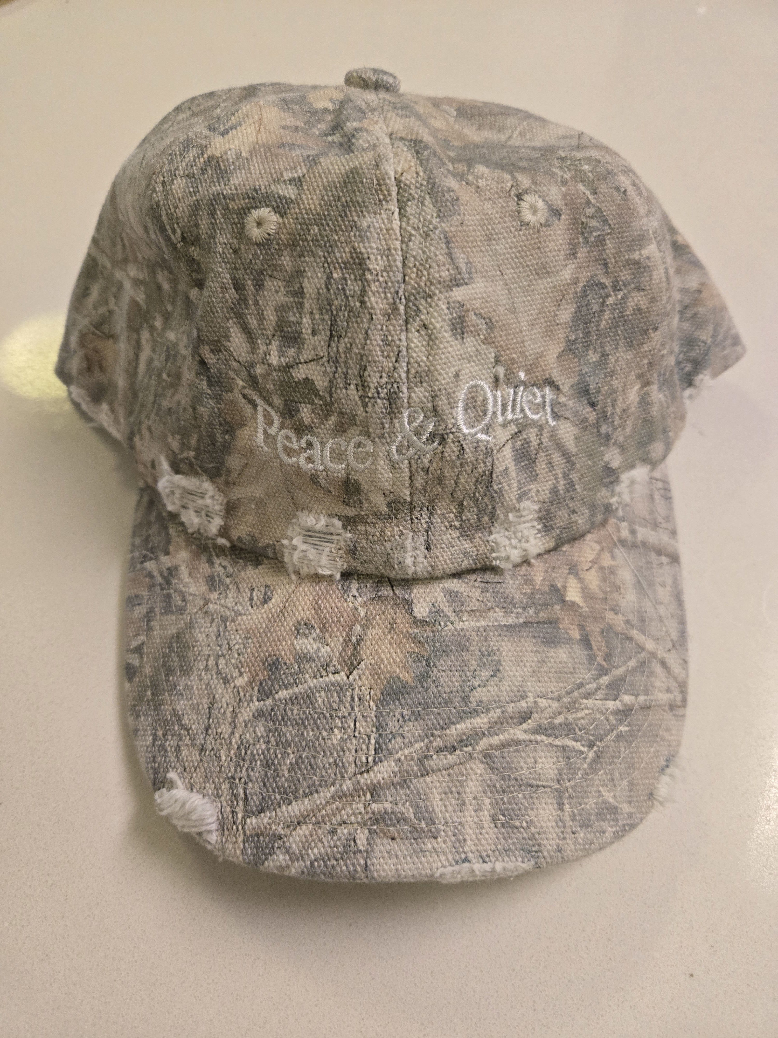 Museum of Peace & Quiet Hat New Tree Camo Hat Distressed