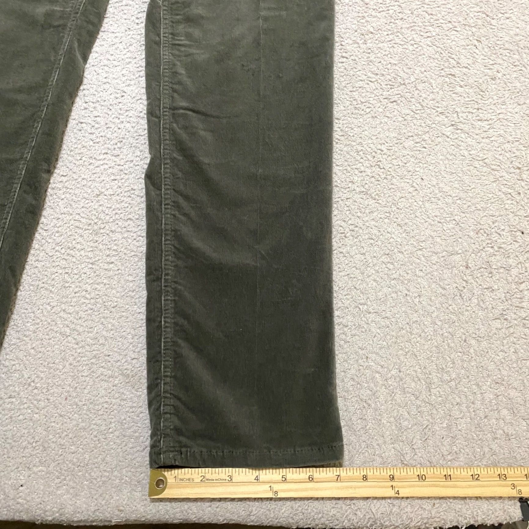 Vintage Chicos Jeans Green Corduroy Straight High Rise 12 Regular Women's NWT Jeans Boys Girls Mens Size 34" / US 12 / IT 48 - 5 Thumbnail