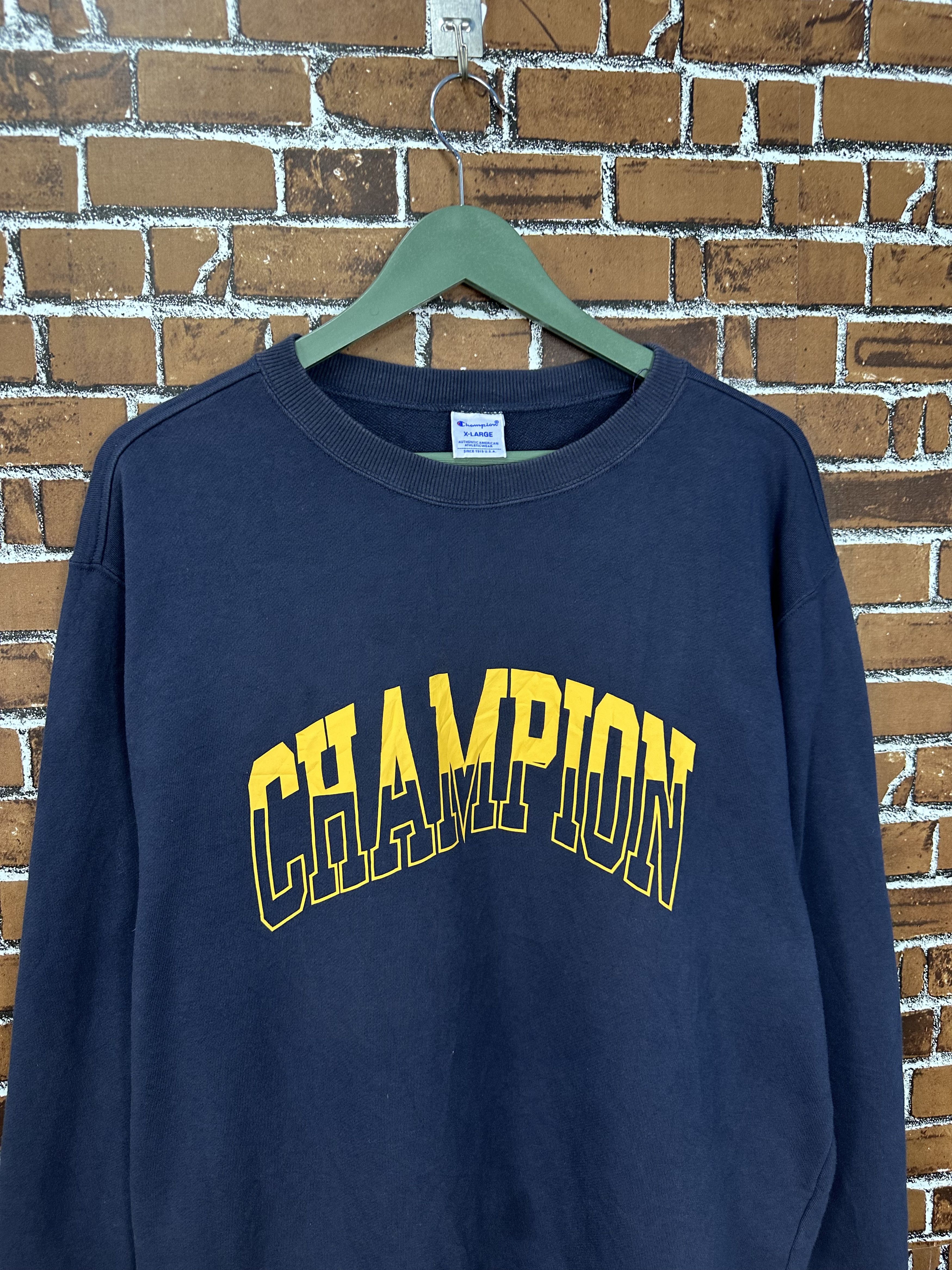 Champion Y2k Champion College Style Spellout Crewneck Z445 Size US XL / EU 56 / 4 - 2 Thumbnail
