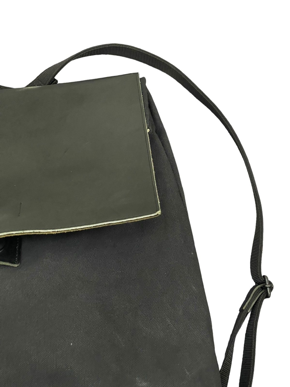 Japanese Brand Rucksack Backpack Unknown Leather Cotton Canvas Bag 3🟩 Size ONE SIZE - 8 Thumbnail
