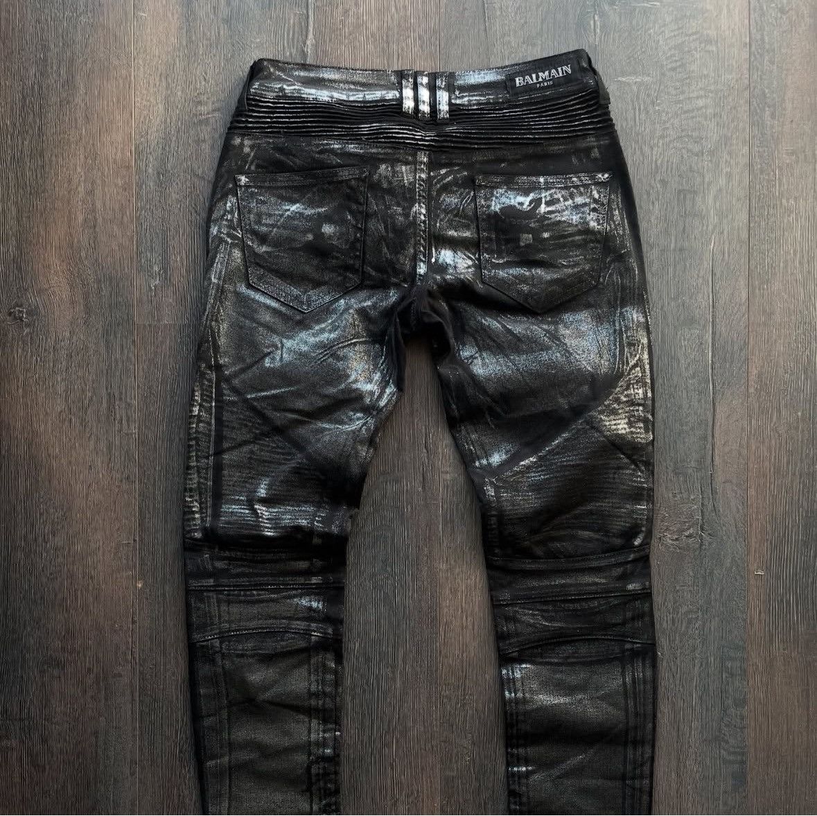 Pierre Balmain Balmain Biker Jeans Size 30" / US 8 / IT 44 - 2 Thumbnail