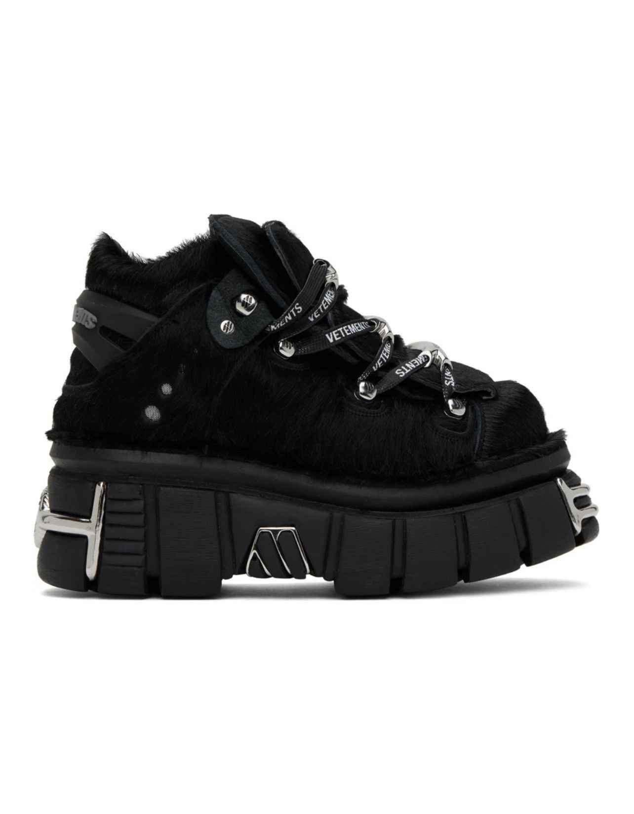 New Rock × Vetements *GRAIL* Vetements New Rock Pony Hair Boots | Grailed