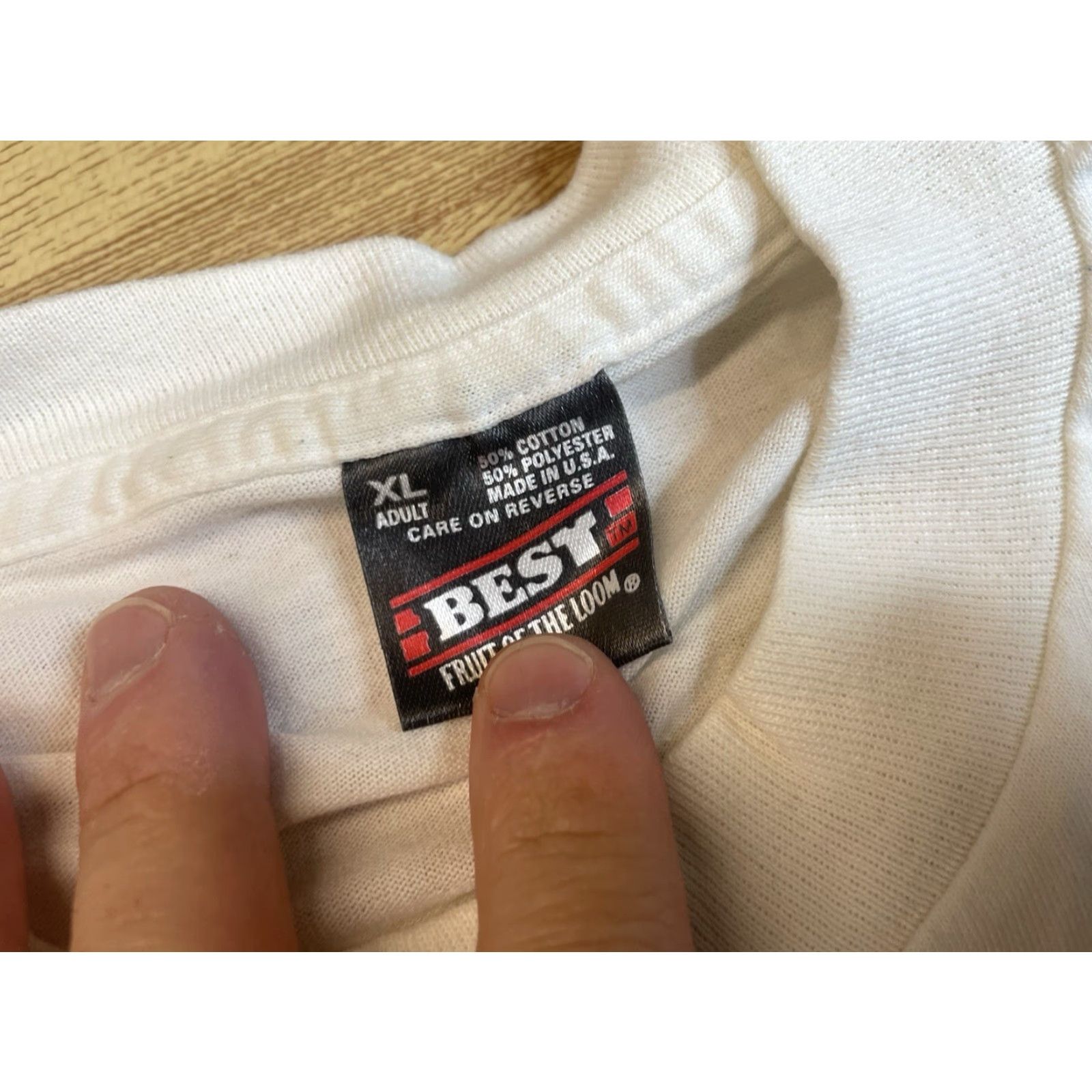 Fruit Of The Loom VINTAGE Bill Clinton Presidential T-Shirt 1996 Double-Sided Size XL Men White Cotton Short Sleeve Crew Neck T-Shirt Size US XL / EU 56 / 4 - 3 Thumbnail