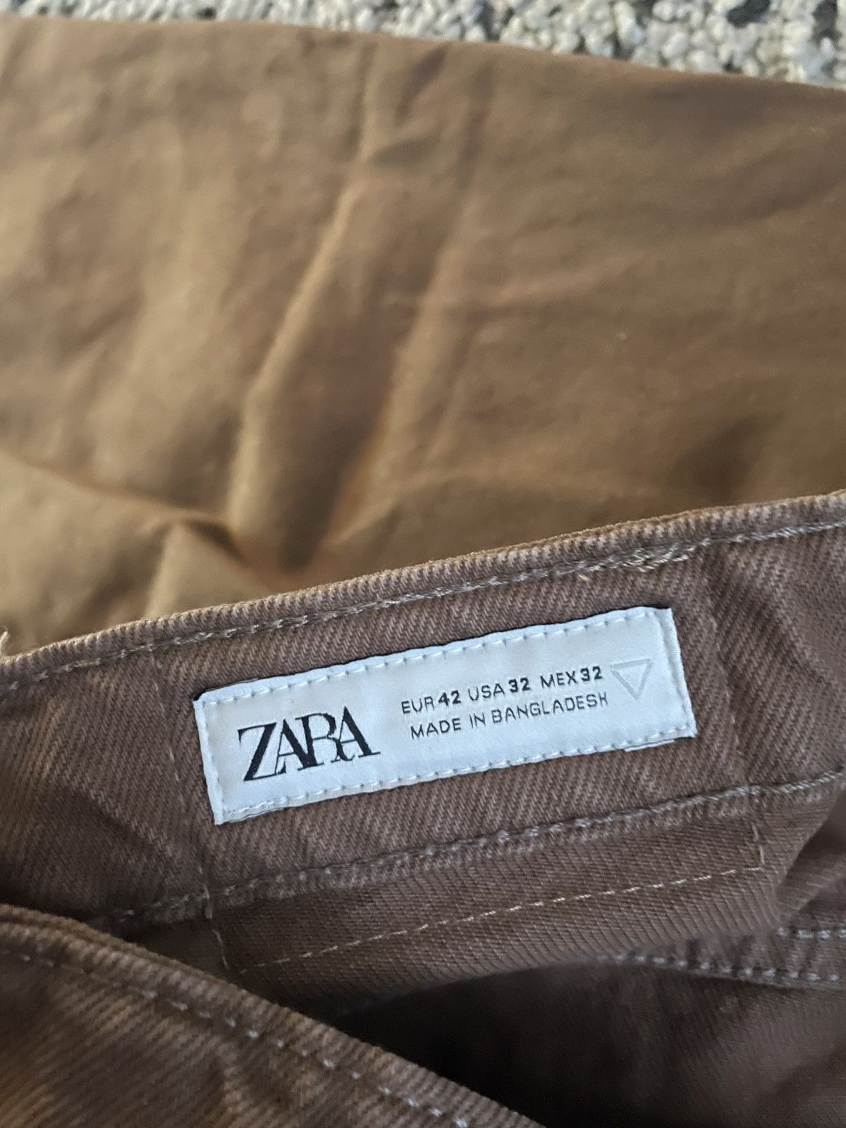 Zara Relaxed fit brown jeans Size US 32 / EU 48 - 3 Thumbnail