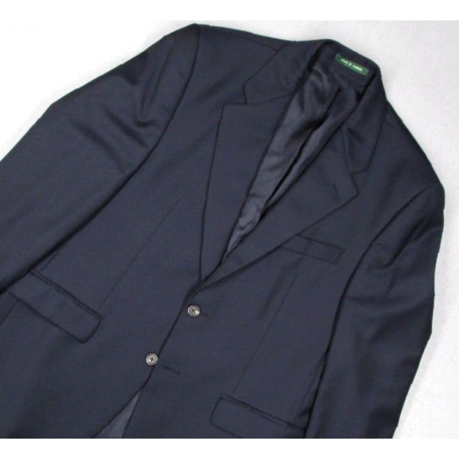 Ralph Lauren Lauren Ralph Lauren Mens Blazer Jacket Regular Fit Blue Wool 2 Button Single Breasted Size 40R - 2 Thumbnail