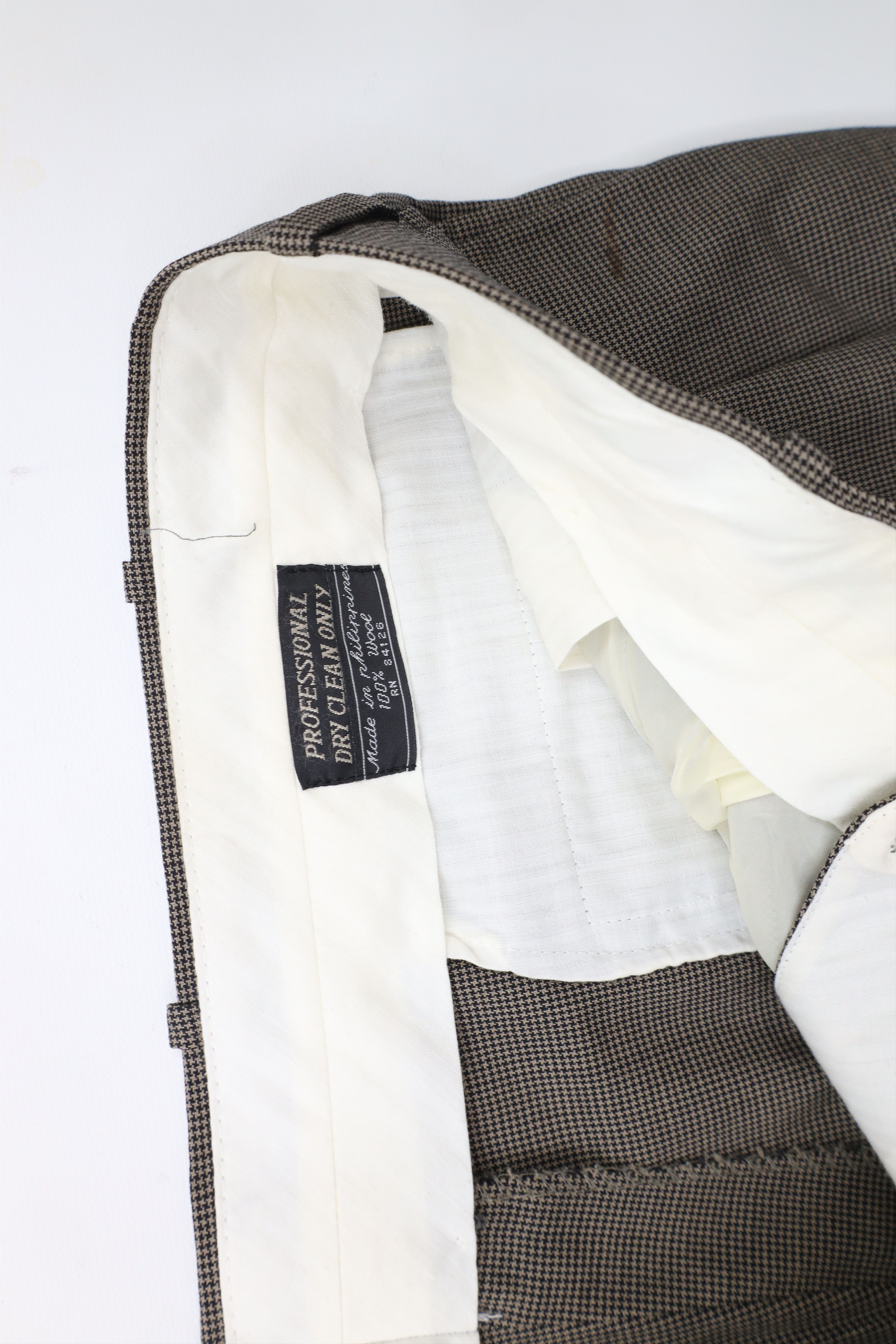 Vintage Vintage 90s Streetwear Wool Houndstooth Wide Leg Chino Pants Size US 38 / EU 54 - 10 Thumbnail