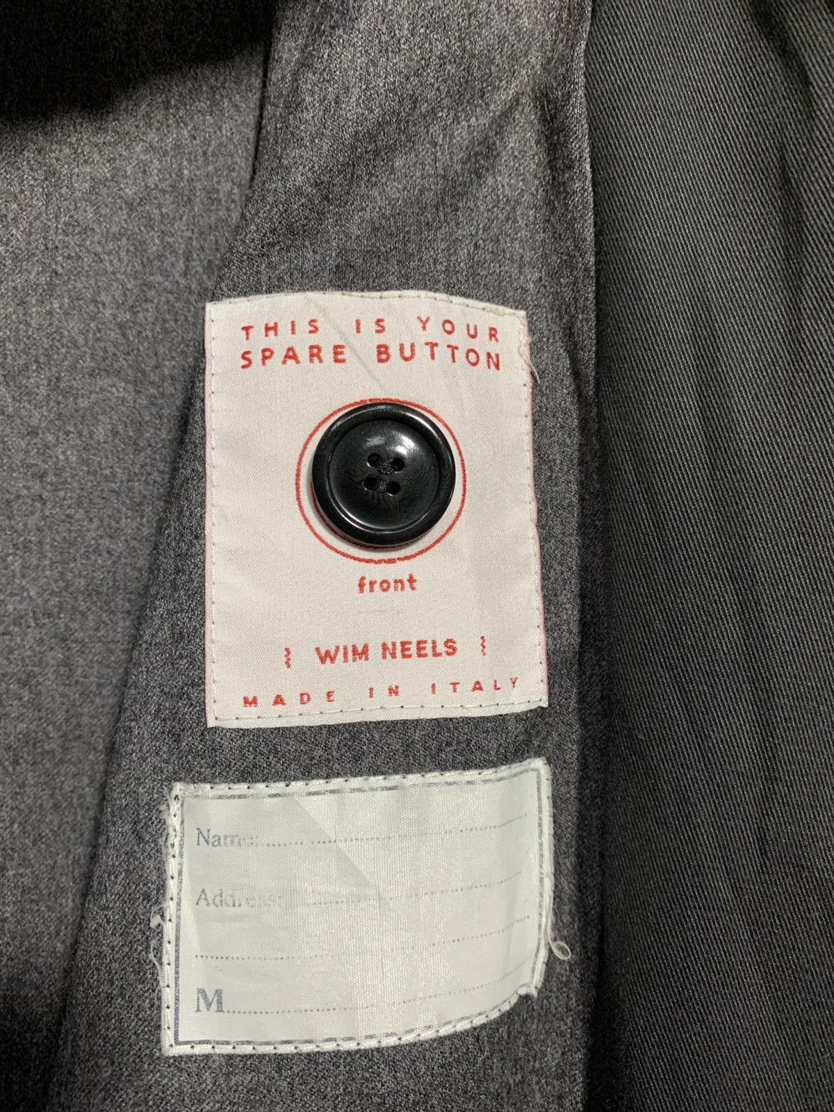 Vetements De Sport By Wim Neels 🔥WIM NEELS DARK GREY COATS JACKETS Size US S / EU 44-46 / 1 - 9 Thumbnail