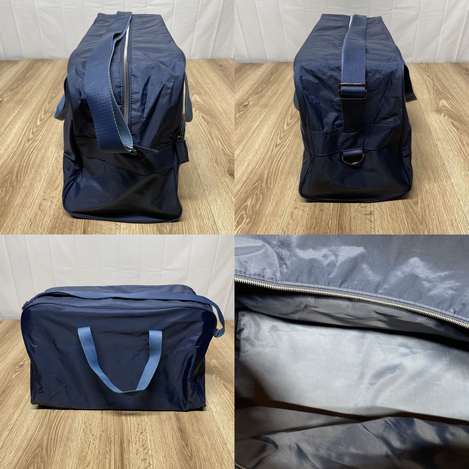 Calvin Klein Calvin Klein CK Blue large Canvas Men Duffle Travel Overnight Bag Size ONE SIZE - 8 Thumbnail