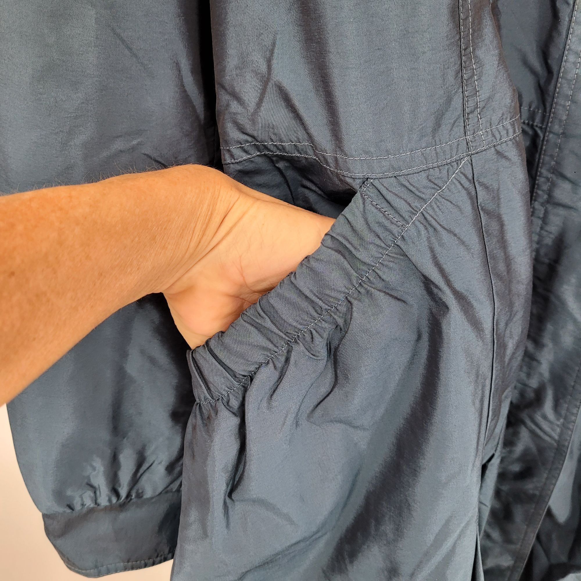 Other Dennis Teal Blue Belted A-line Balloon Hem Jacket Sz M Light Size M / US 6-8 / IT 42-44 - 6 Thumbnail