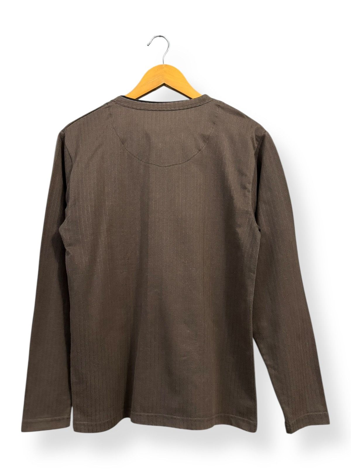 Vintage Vintage Japanese Brand Famock Ribbed Long Sleeve Henley Tees Size US M / EU 48-50 / 2 - 2 Thumbnail