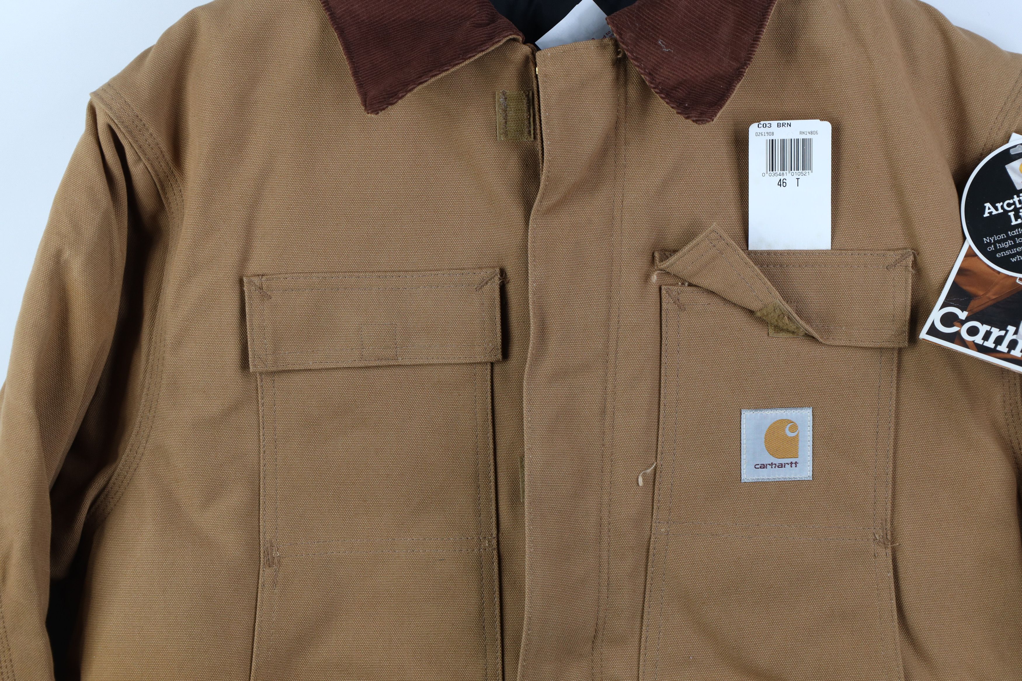 Carhartt Deadstock Vintage 90s Carhartt Chore Barn Jacket Brown USA Size US XXL / EU 58 / 5 - 3 Thumbnail