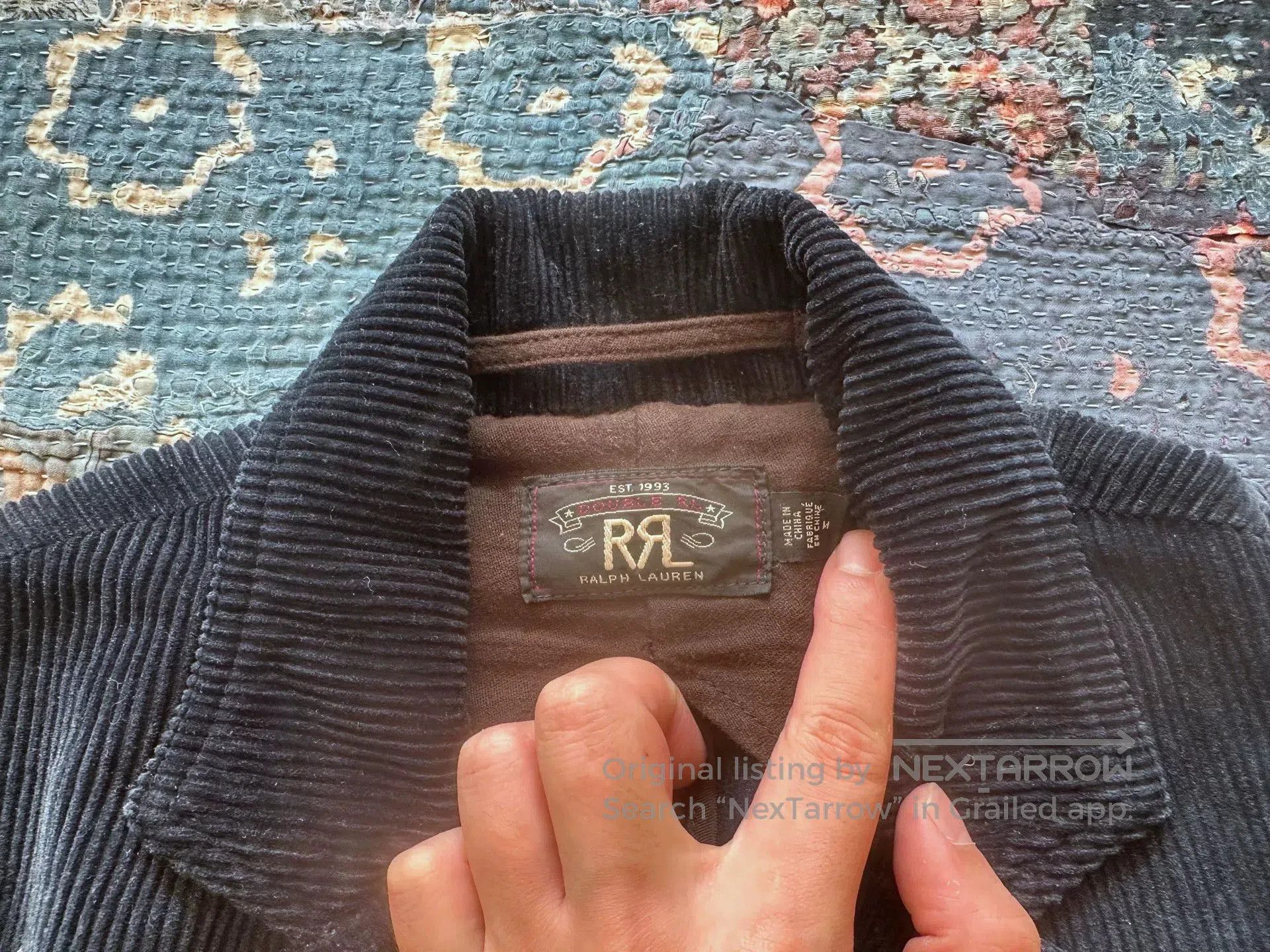 RRL Ralph Lauren RRL Corduroy Indigo Dye Blazer. Size US M / EU 48-50 / 2 - 3 Thumbnail