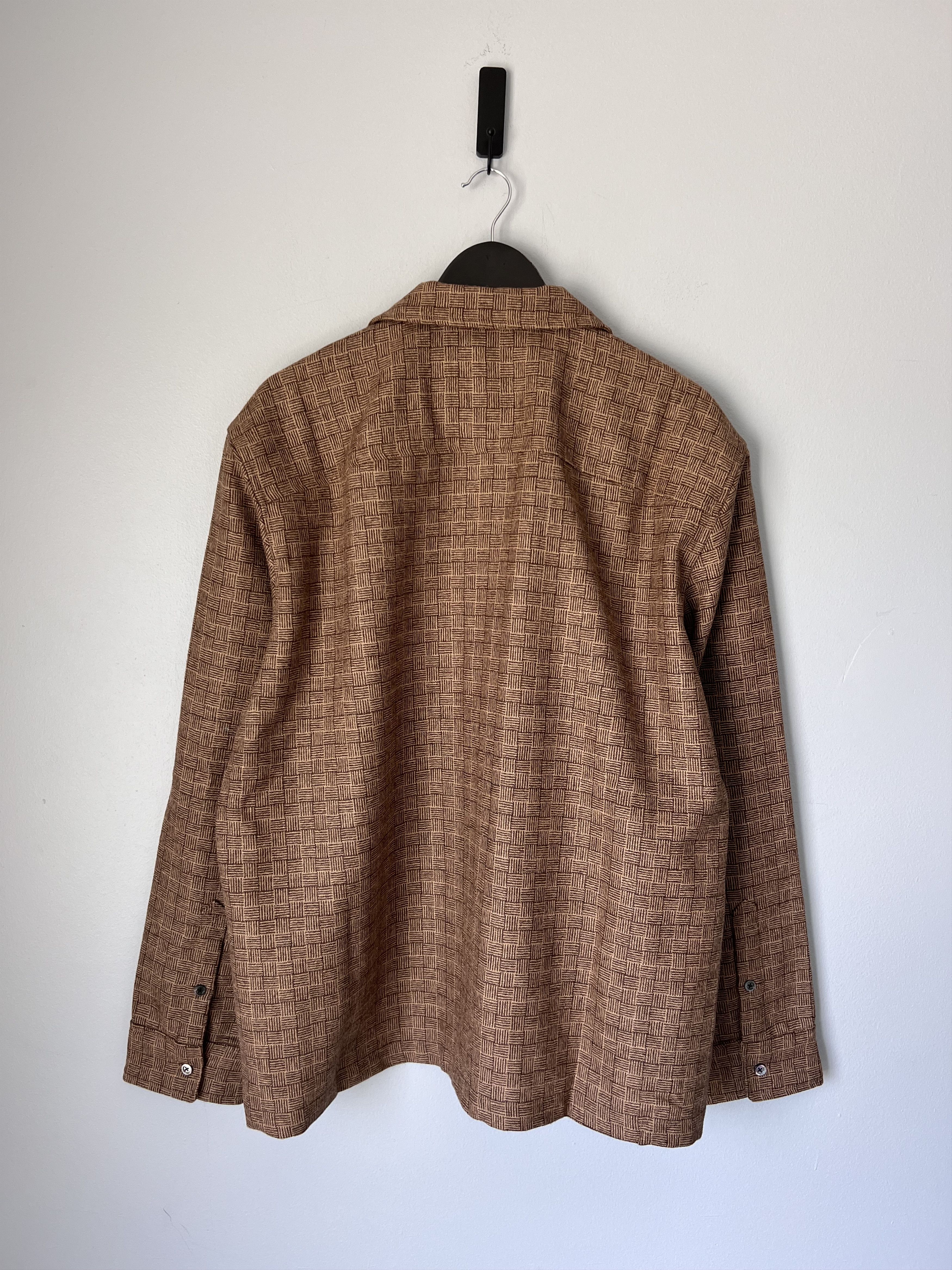 Aime Leon Dore Aime Leon Dore Jacquard Camp Collar Shirt in Brown Size US XL / EU 56 / 4 - 5 Thumbnail