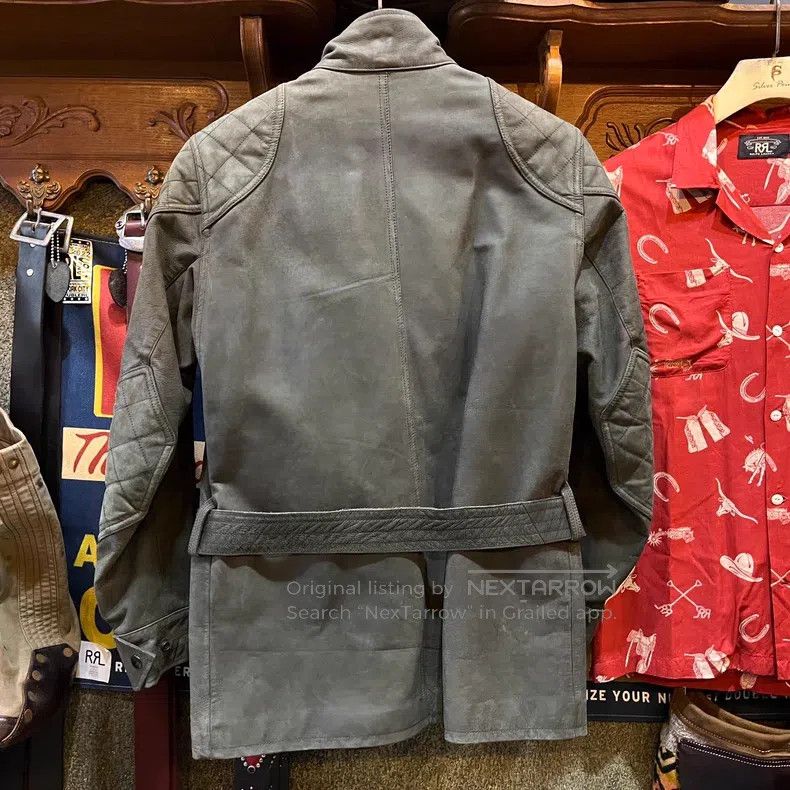 RRL Ralph Lauren RRL Ralph Lauren Vintage Distressed Biker Leather Jacket Size US M / EU 48-50 / 2 - 2 Thumbnail