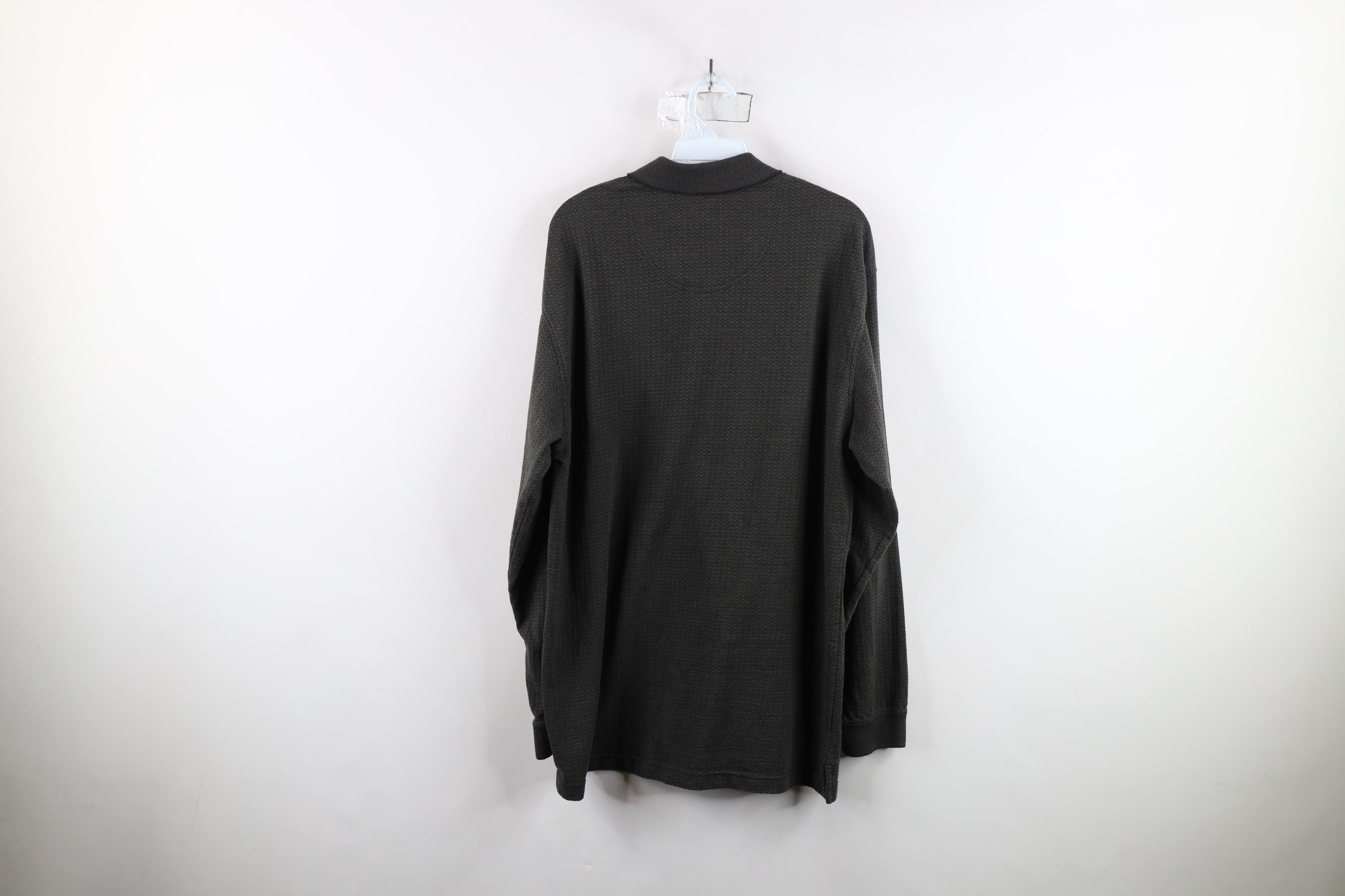Vintage Vintage 90s Streetwear Striped Long Sleeve Rugby Polo Green Size US XL / EU 56 / 4 - 11 Thumbnail