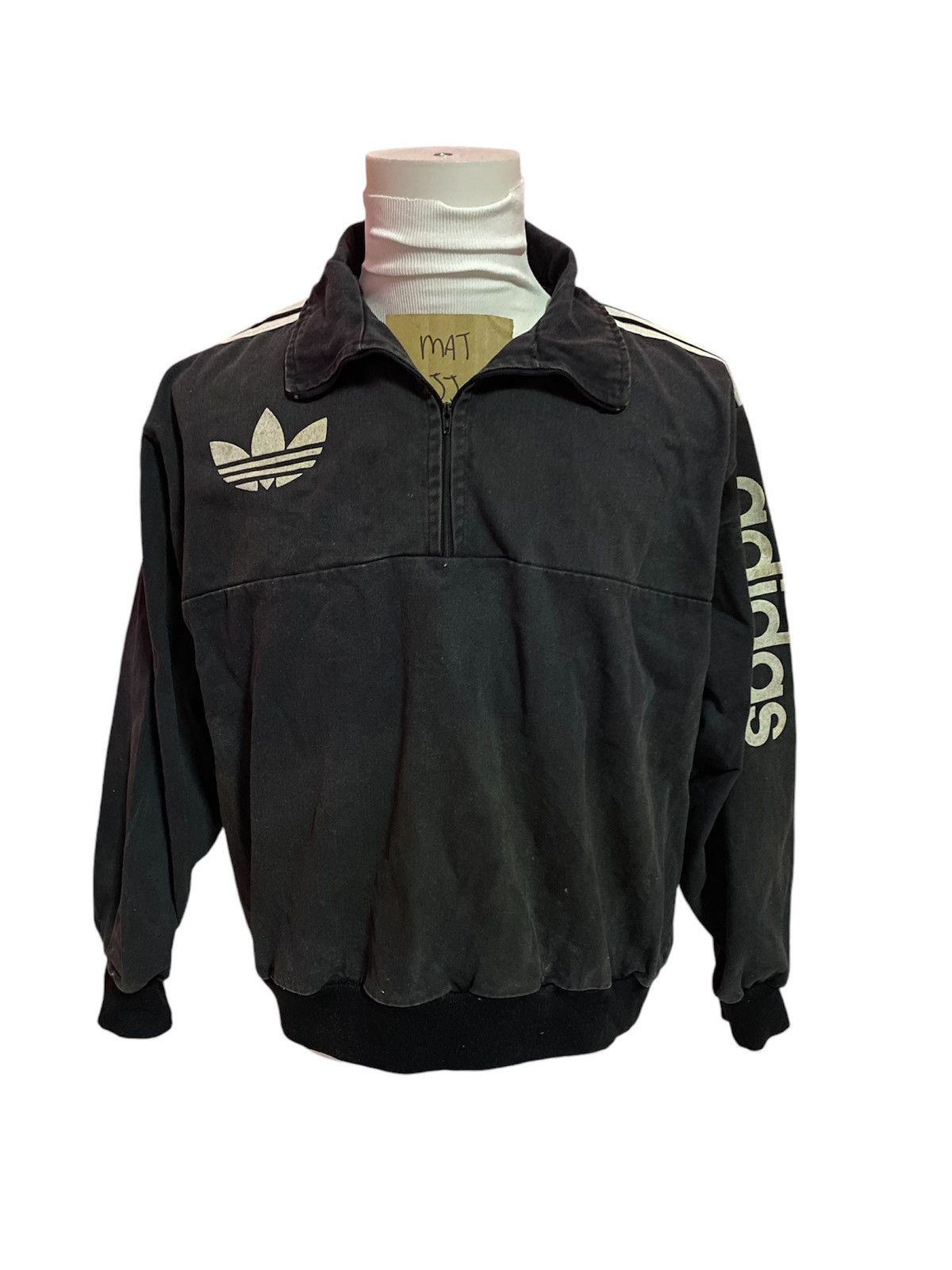 Adidas × Japanese Brand × Vintage VINTAGE 70’ Adidas half zipper Size US XL / EU 56 / 4 - 7 Thumbnail