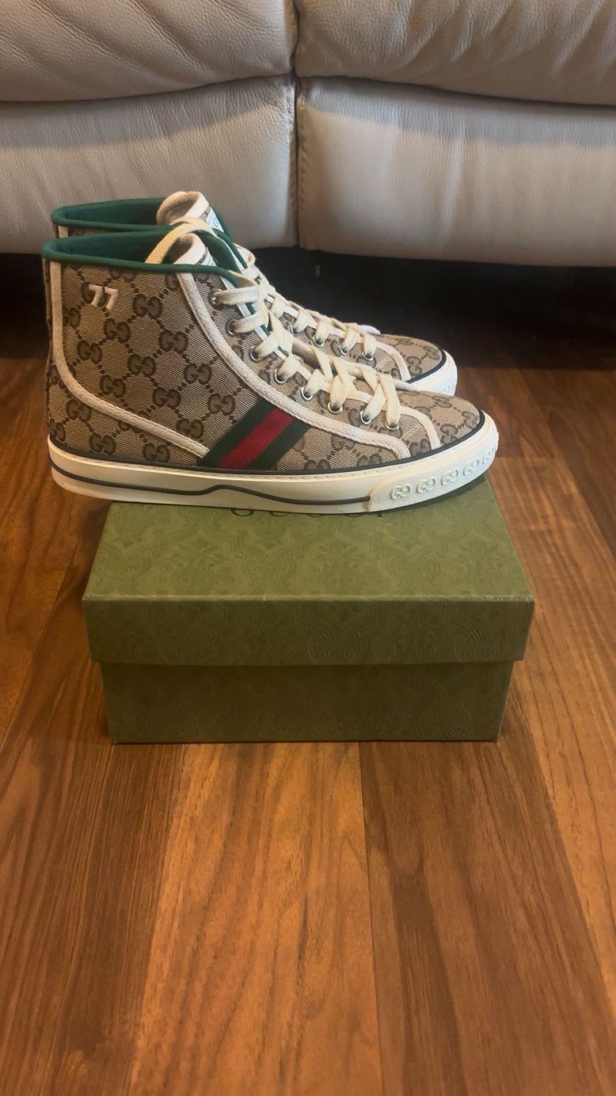 Gucci Gucci Tennis 1977 High Top GG Women 39 Size US 9 / IT 39 - 1 Thumbnail