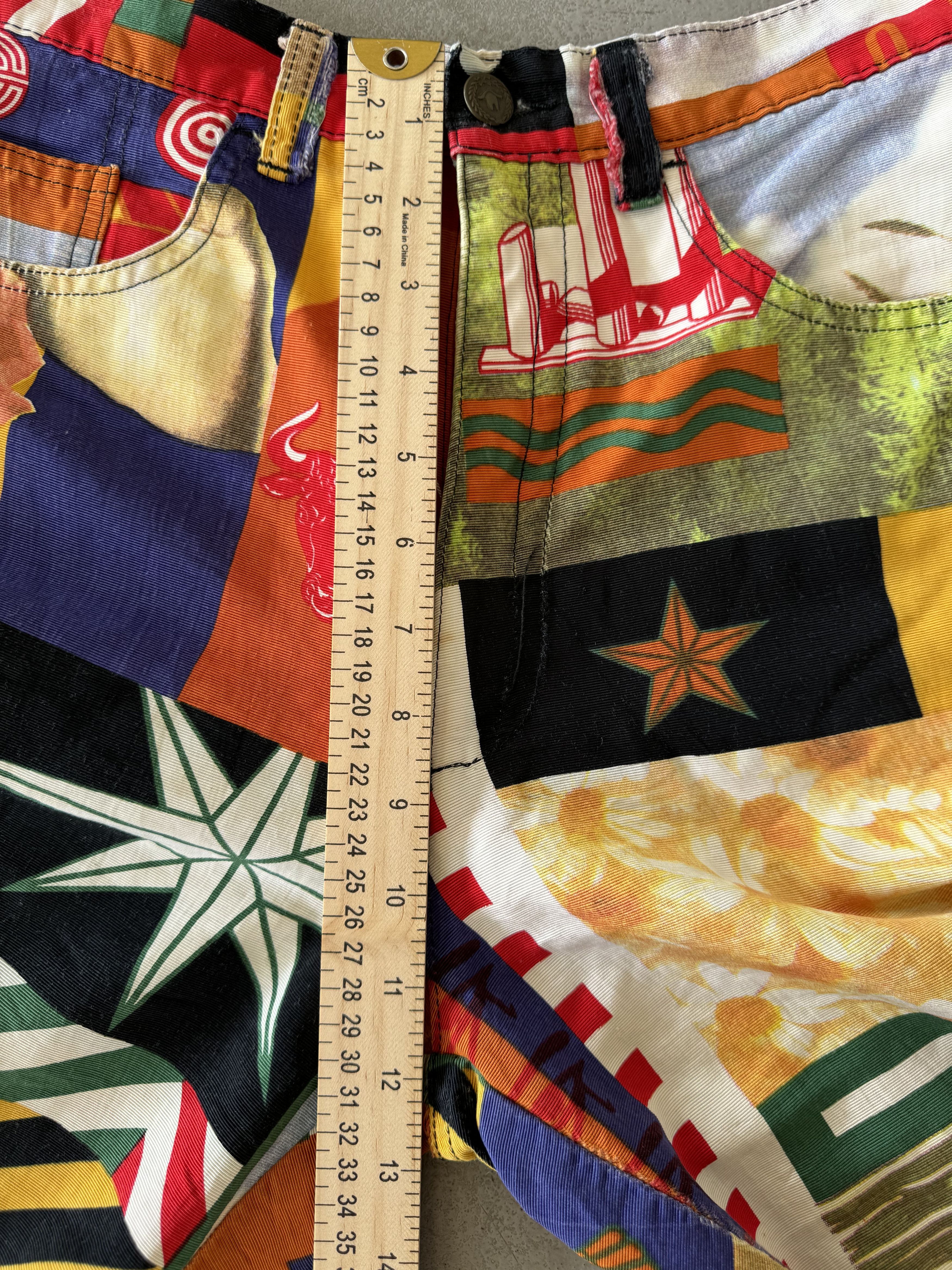 Moschino Sun And Stars Multicolored Printed Pants Size US 28 / EU 44 - 6 Thumbnail