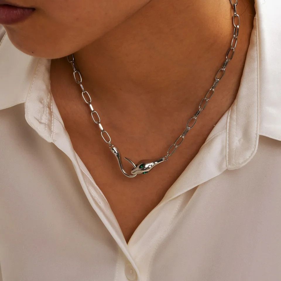 Jewelry Snake Chain Necklaces Size ONE SIZE - 1 Thumbnail