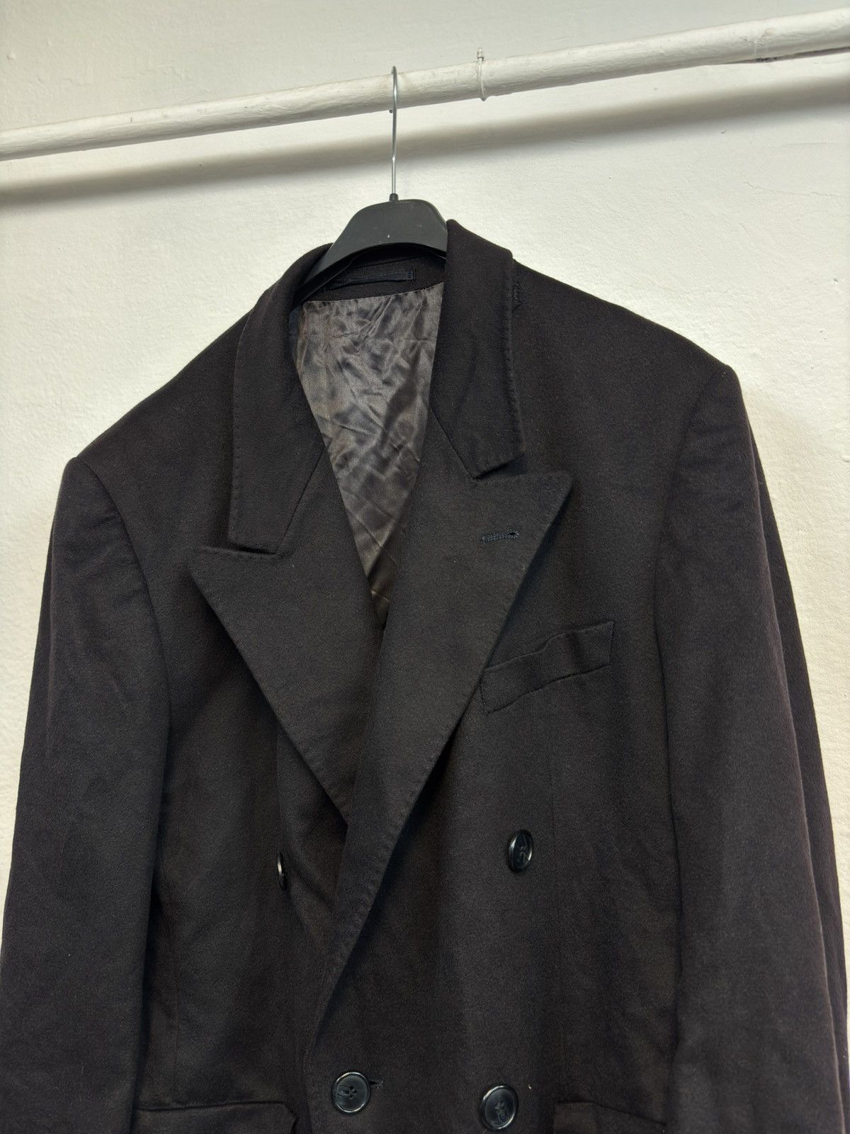 Japanese Brand × Loro Piana Lori Piana Long Coat 100% Cashmere Designer Luxury Rare 90s Size M / US 6-8 / IT 42-44 - 2 Thumbnail