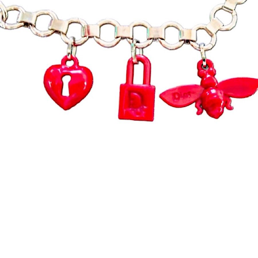 Dior Authentic Christian Dior Galliano Multi Charm Chain Bracelet Size ONE SIZE - 4 Thumbnail