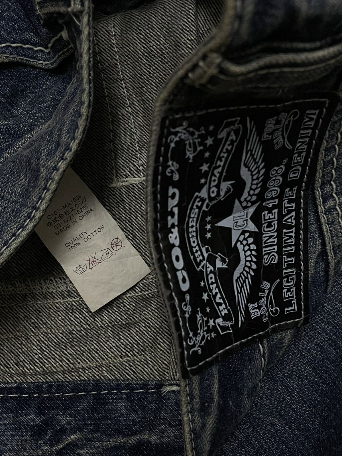 Hysteric Glamour VINTAGE CO & LU RARE JAPAN DESIGNER SPECIAL EDITION DENIM Size US 29 - 14 Thumbnail