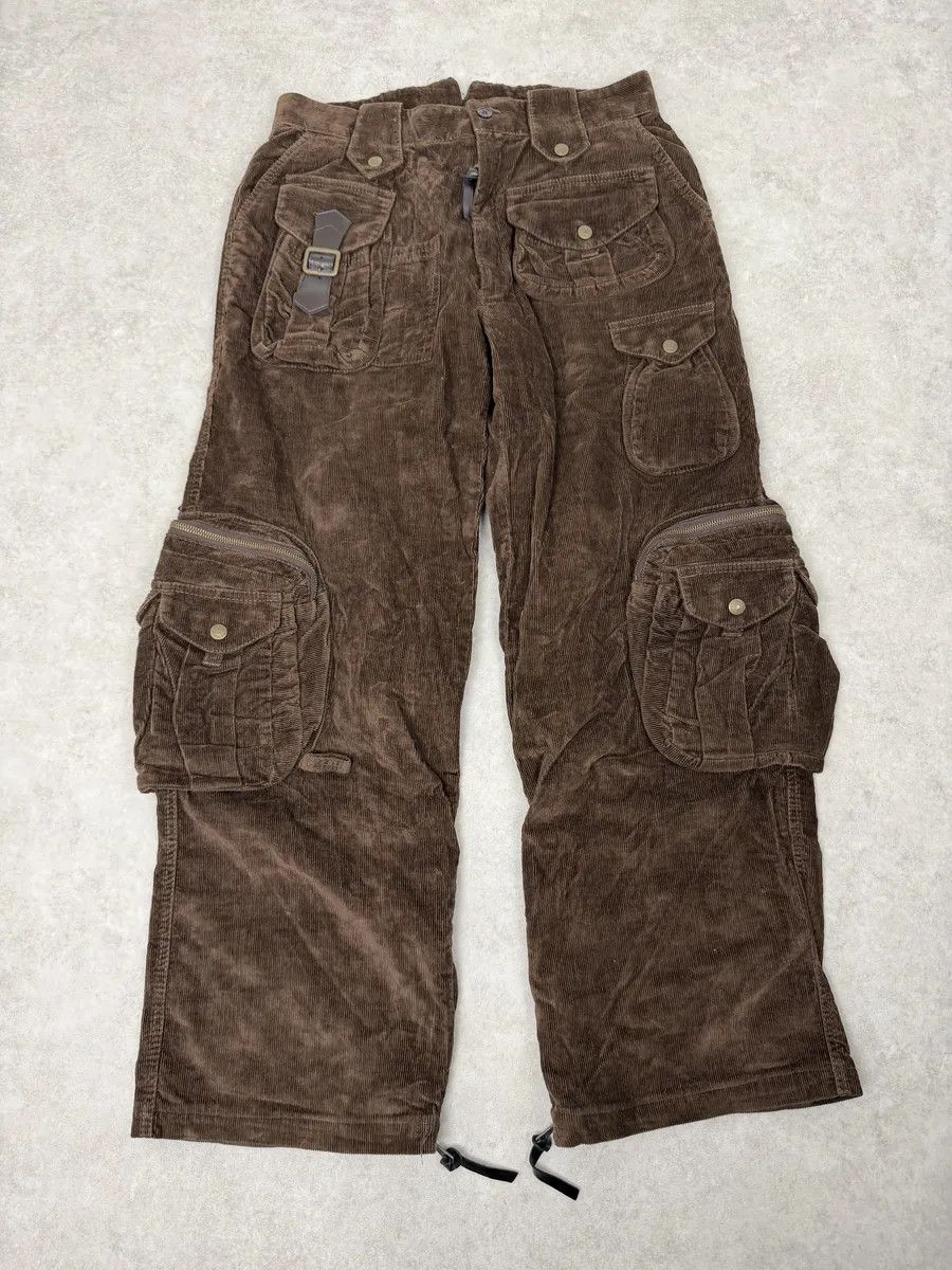 Dolce & Gabbana SS2003 Dolce & Gabbana Brown Corduroy Cargo Hunter Pants Size US 39 - 9 Thumbnail