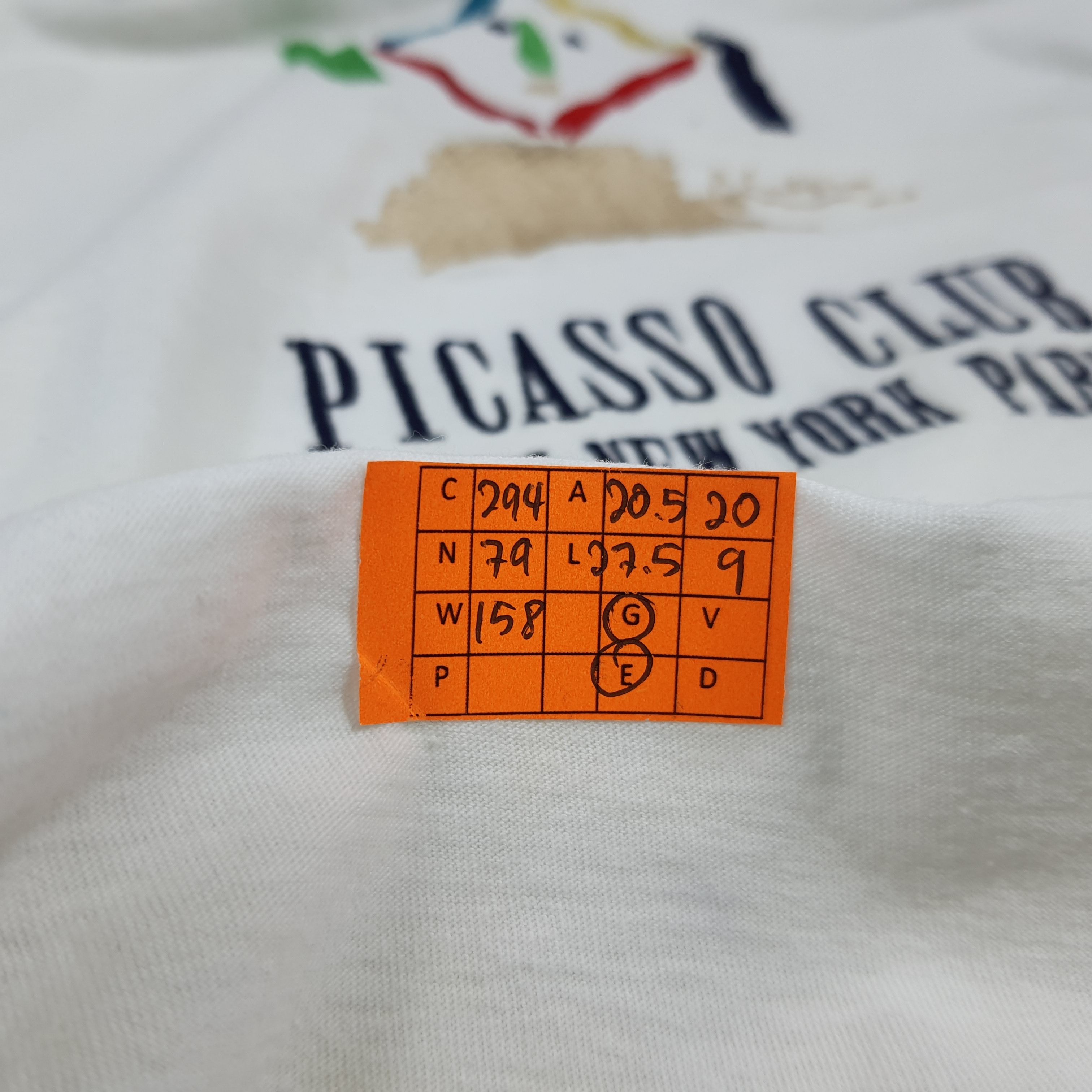 Paloma Picasso Vintage 90s Pablo Picasso Club Art Graphic T-Shirt C294N79 Size US M / EU 48-50 / 2 - 10 Thumbnail