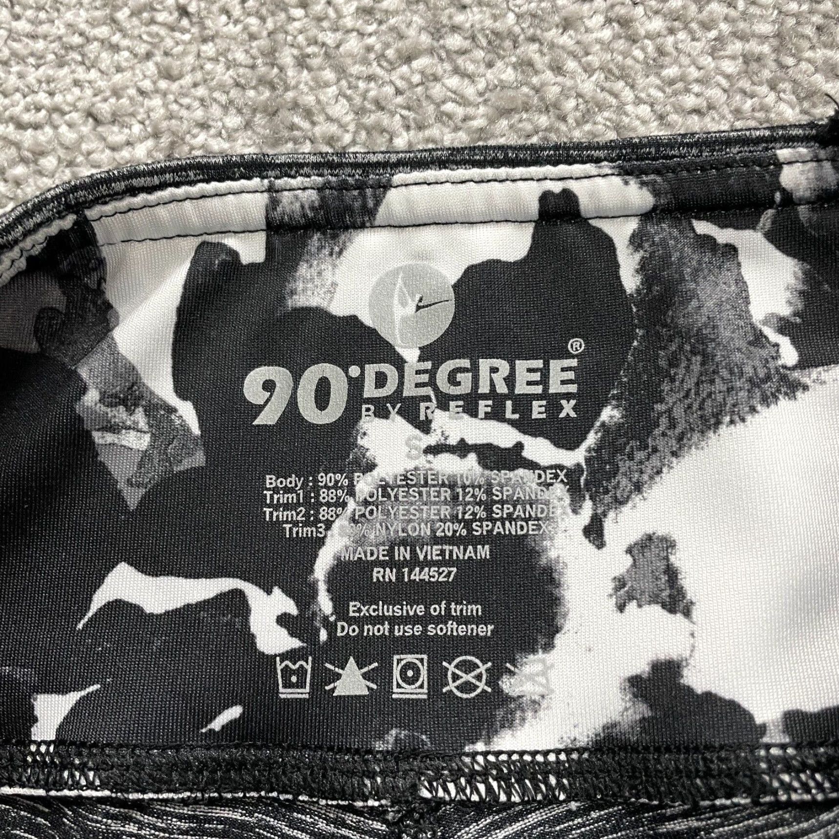 Vintage 90 Degrees By Reflex Cropped Leggings Womens Small Gray Black Active Yoga 26x22 Size 28" / US 6 / IT 42 - 6 Thumbnail