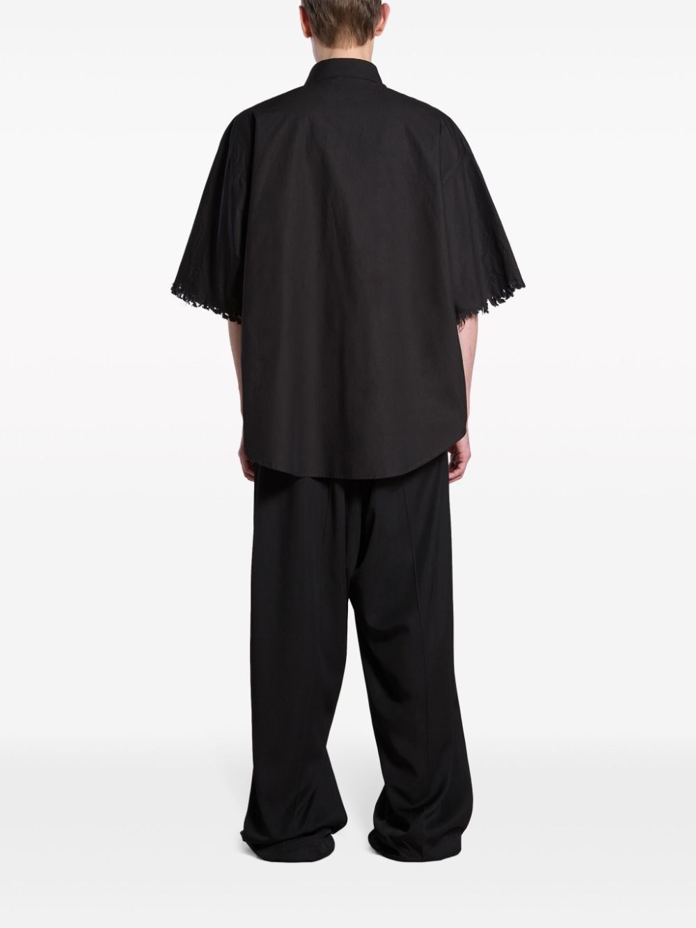 Balenciaga o1bcso1str0725 Shirt Large Fit in Black Size L / US 10 / IT 46 - 4 Thumbnail