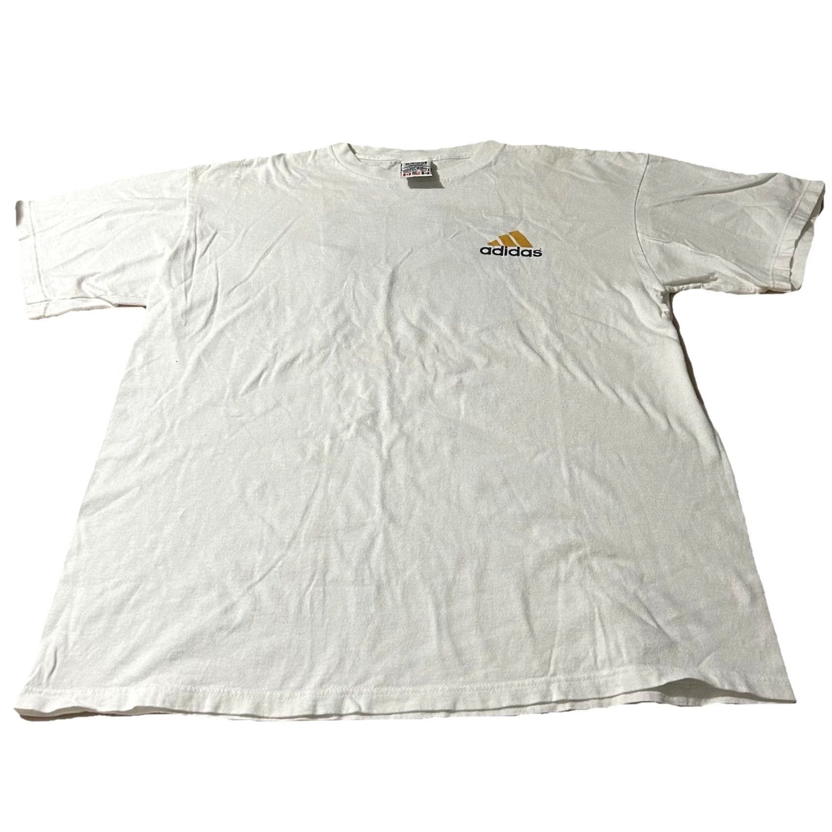 Adidas VINTAGE 90s Adidas Soccer Shirt L White Mens Size US L / EU 52-54 / 3 - 2 Thumbnail