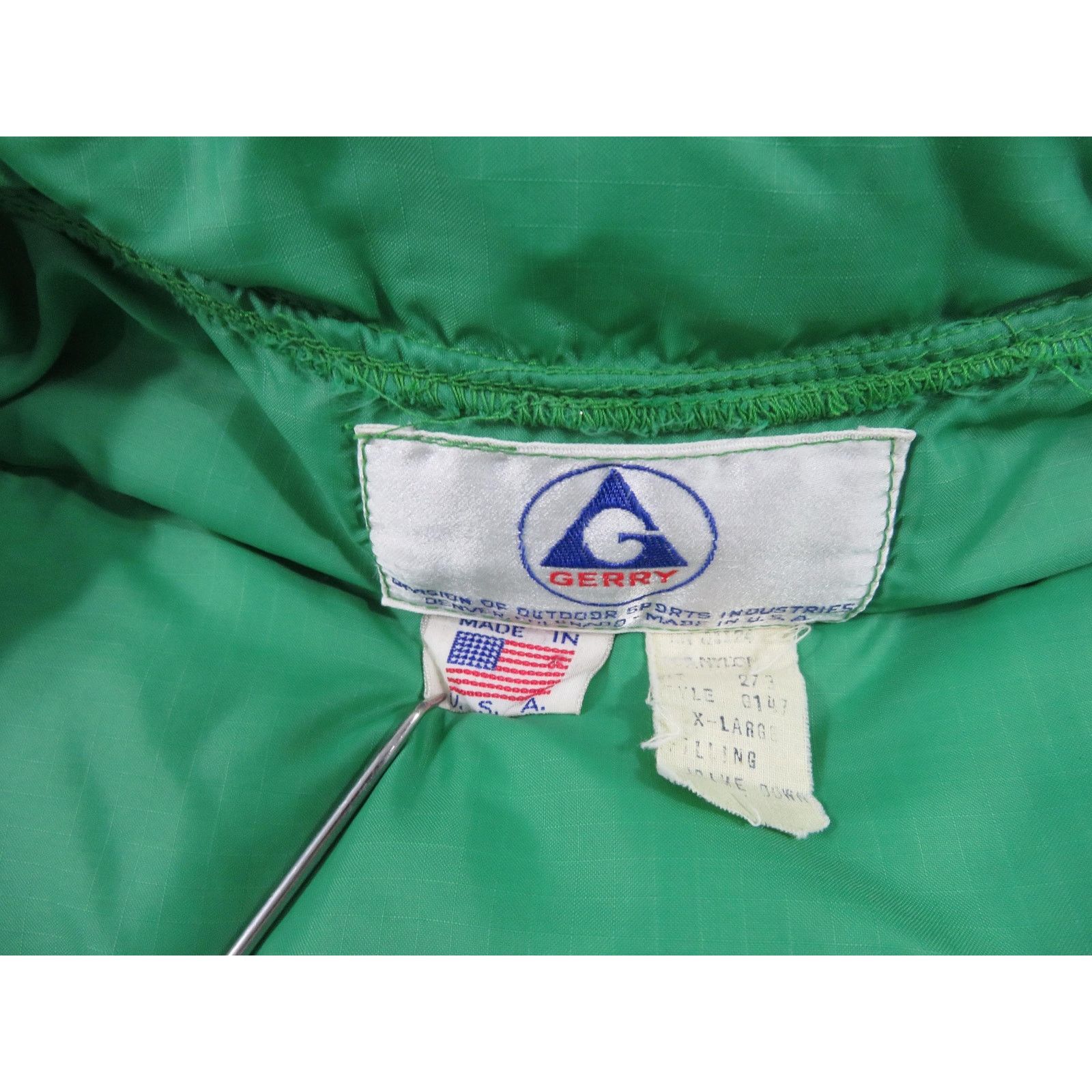 Other Gerry Green Down Quilted Puffer Vest Sz XL 1980s Size US XL / EU 56 / 4 - 6 Thumbnail