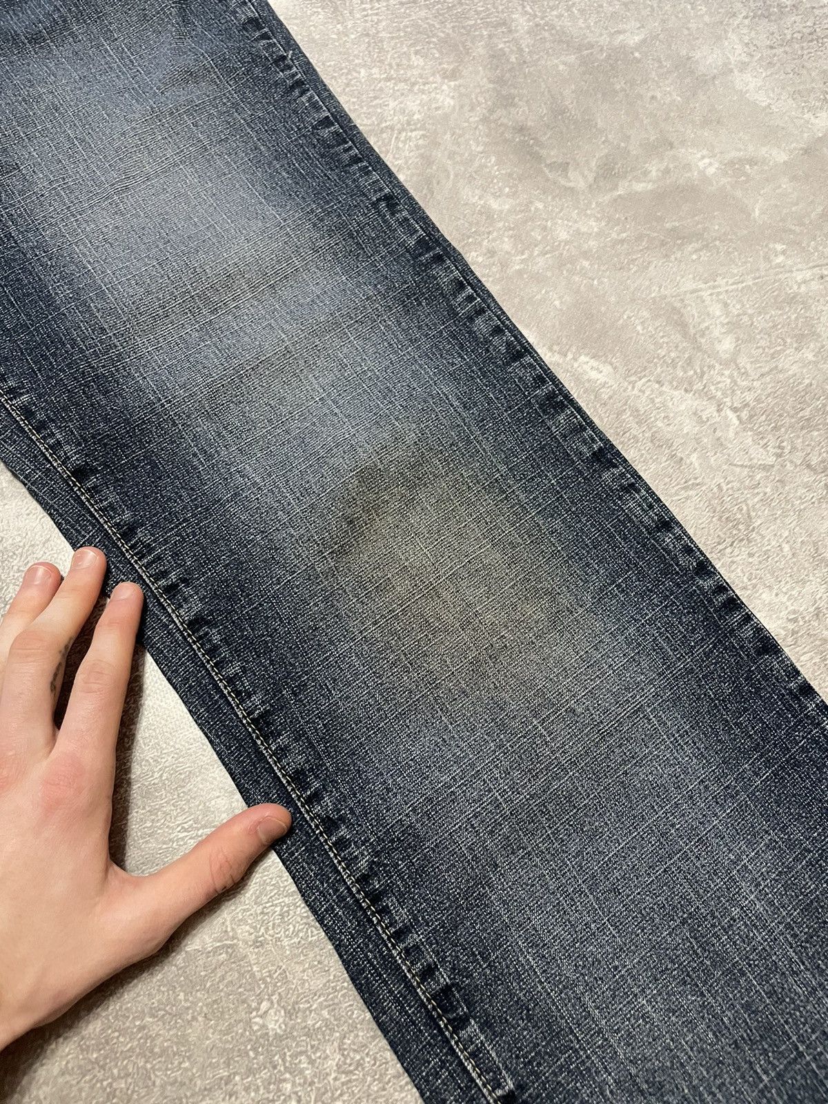 Armani Vintage Armani Jeans Metal Logo Distressed Denim Jeans Size US 34 / EU 50 - 14 Thumbnail